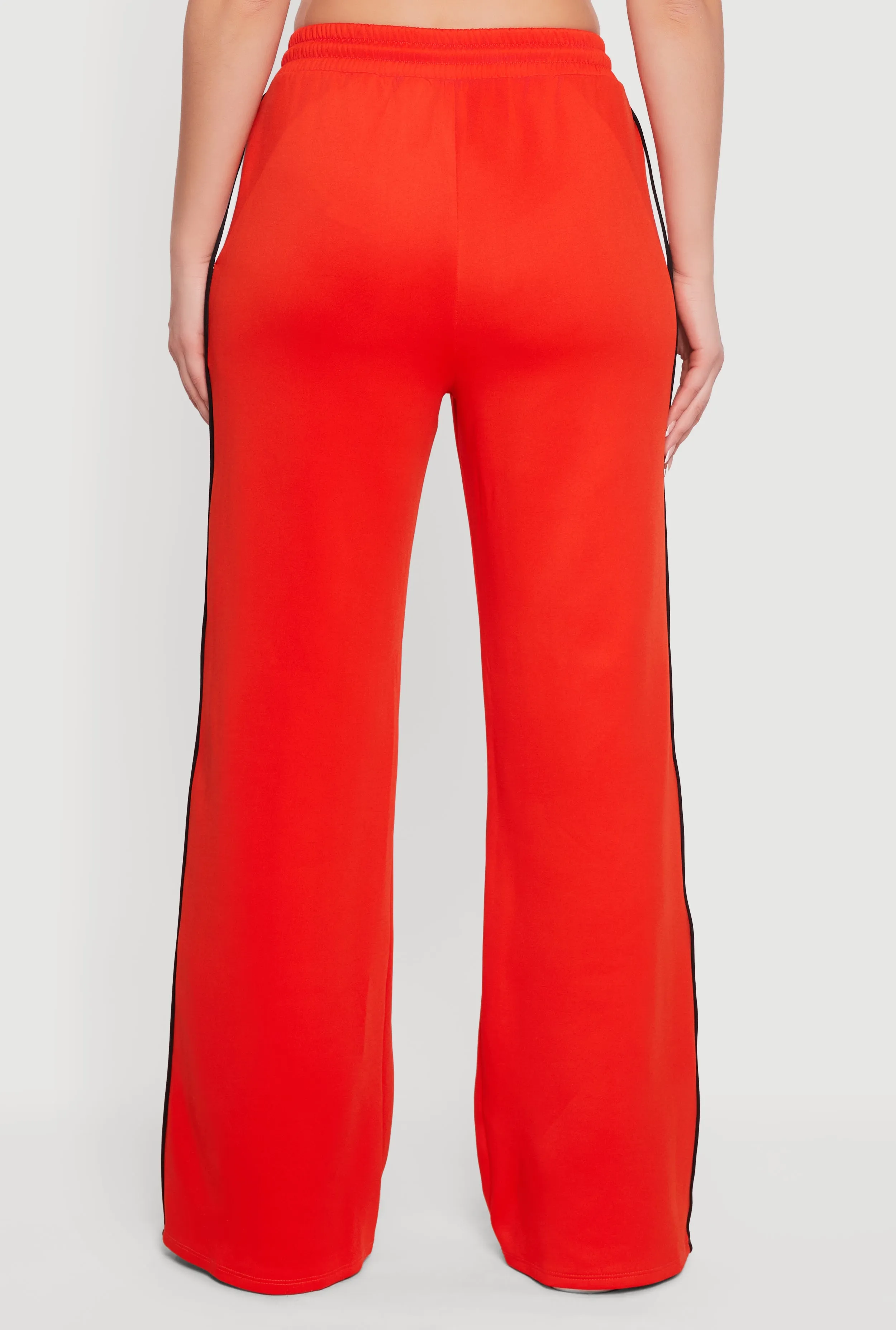 Contrast Trim Piping High Waisted Wide Leg Pants sold by Rainbow product image thumbnail 5