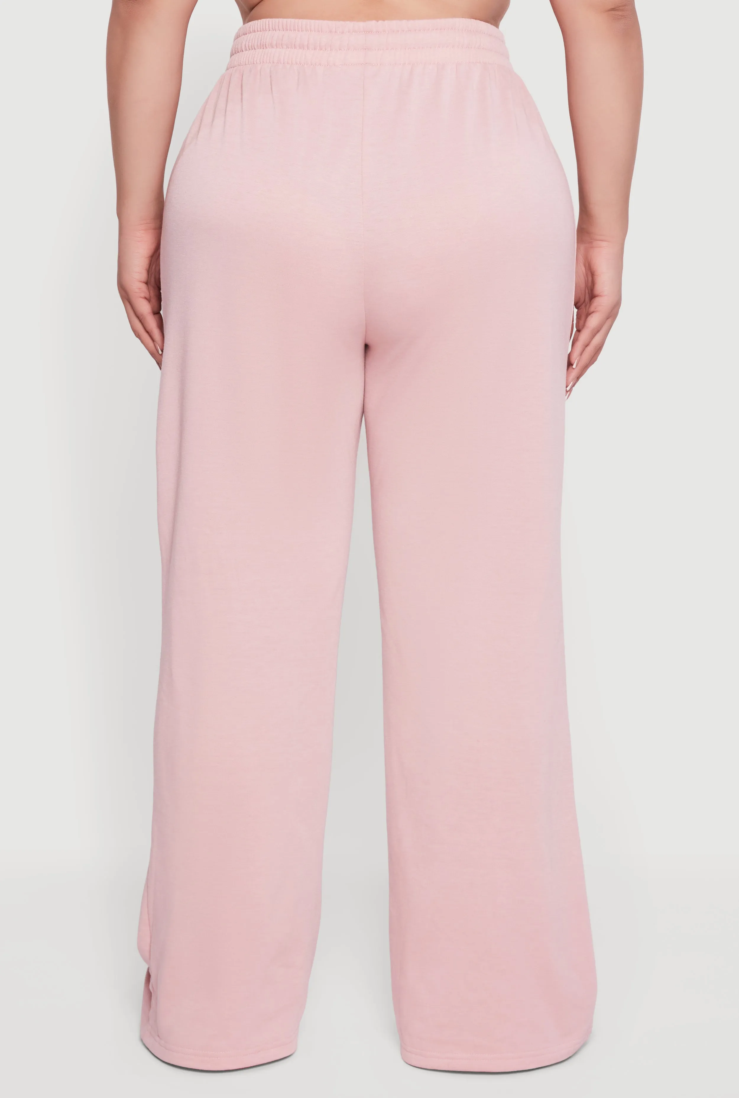 Plus Size Almost Famous Drawstring Waist Wide Leg Sweatpants sold by Rainbow product image thumbnail 5