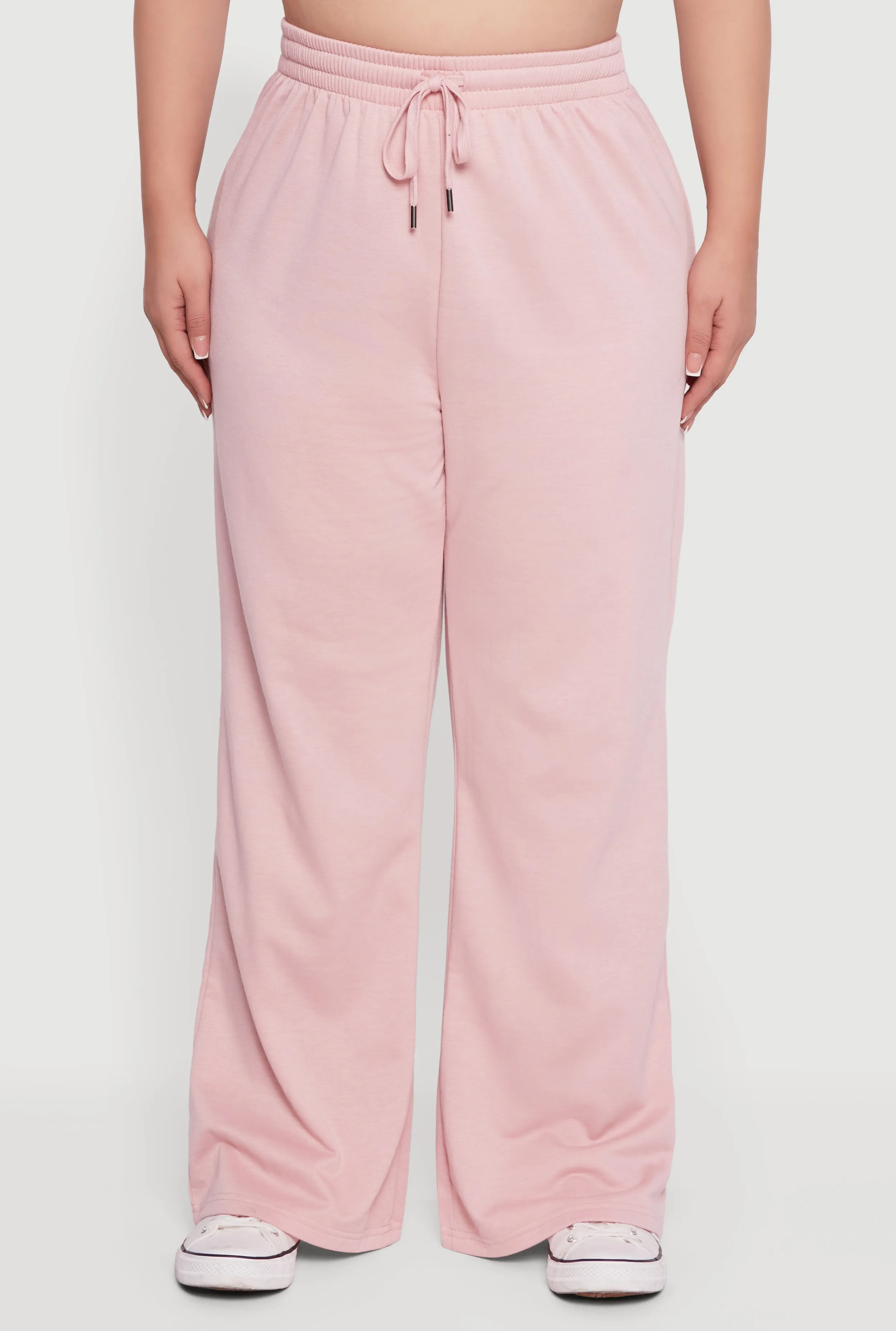 Plus Size Almost Famous Drawstring Waist Wide Leg Sweatpants sold by Rainbow product image thumbnail 3