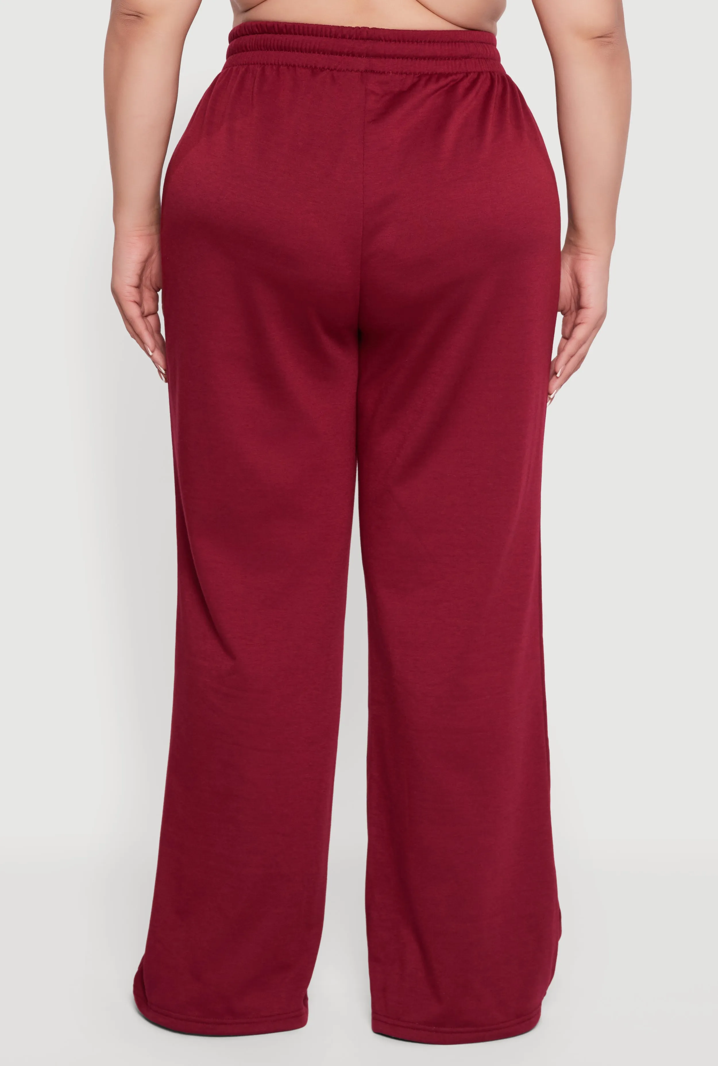 Plus Size Almost Famous Drawstring Waist Wide Leg Sweatpants sold by Rainbow product image thumbnail 5