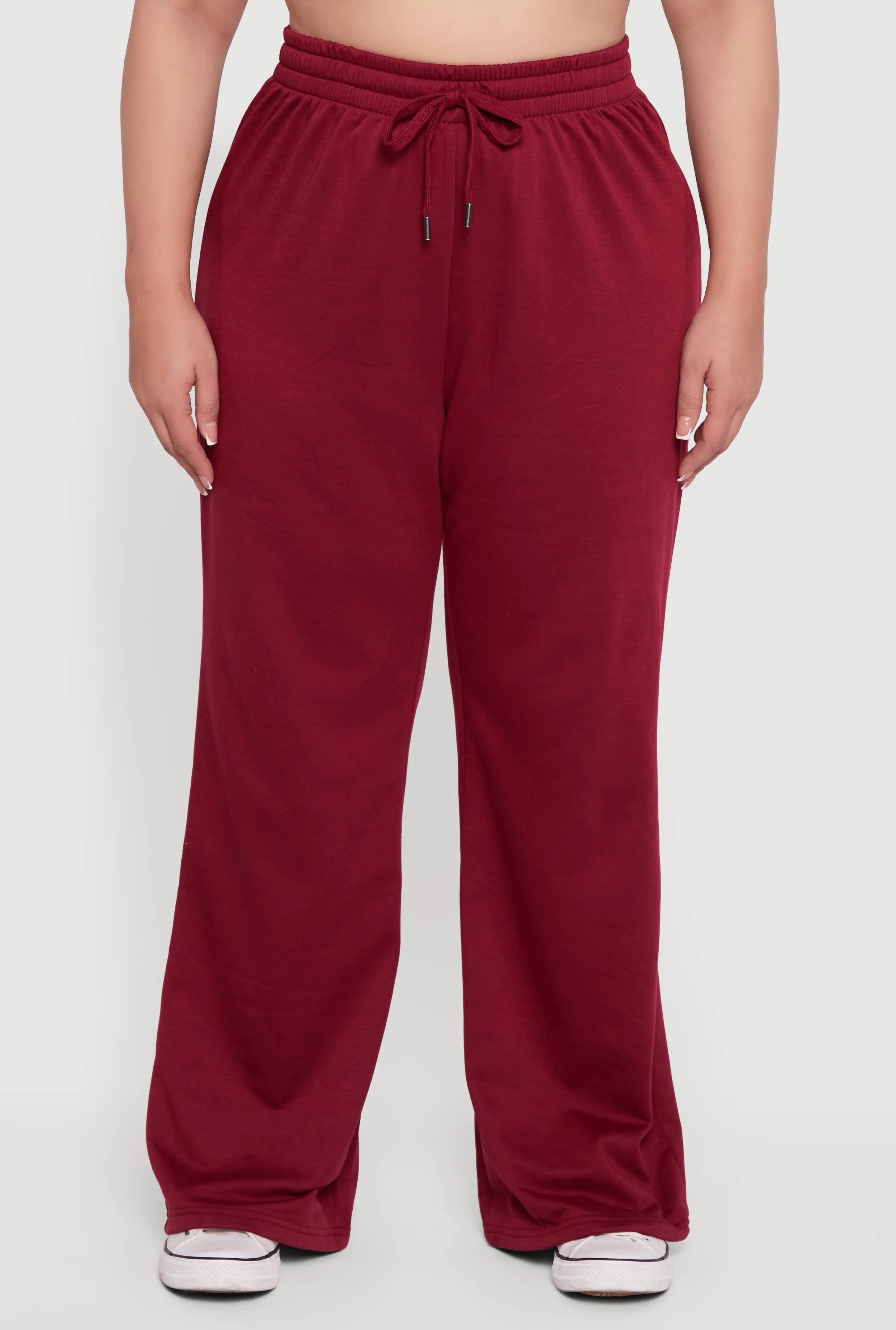 Plus Size Almost Famous Drawstring Waist Wide Leg Sweatpants sold by Rainbow product image thumbnail 3
