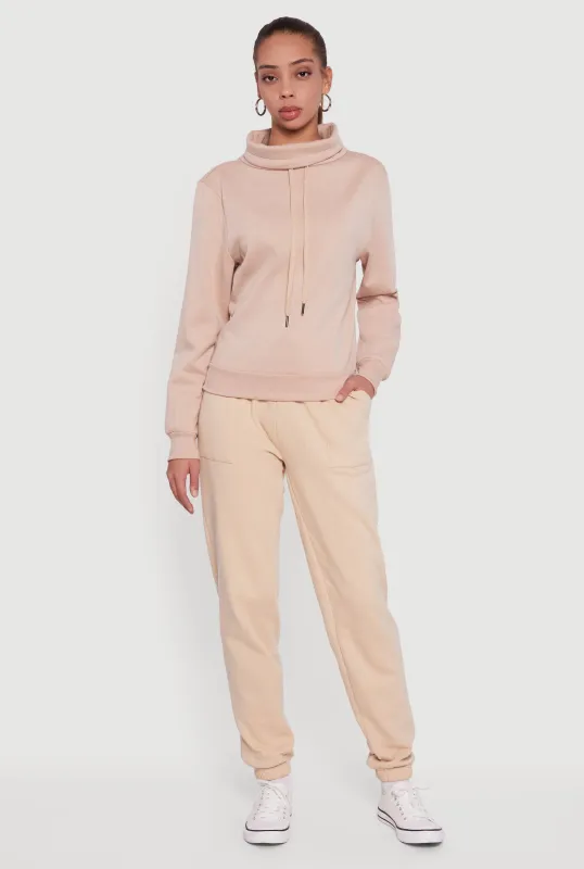 Drawstring Waist Slim Leg Sweatpants sold by Rainbow