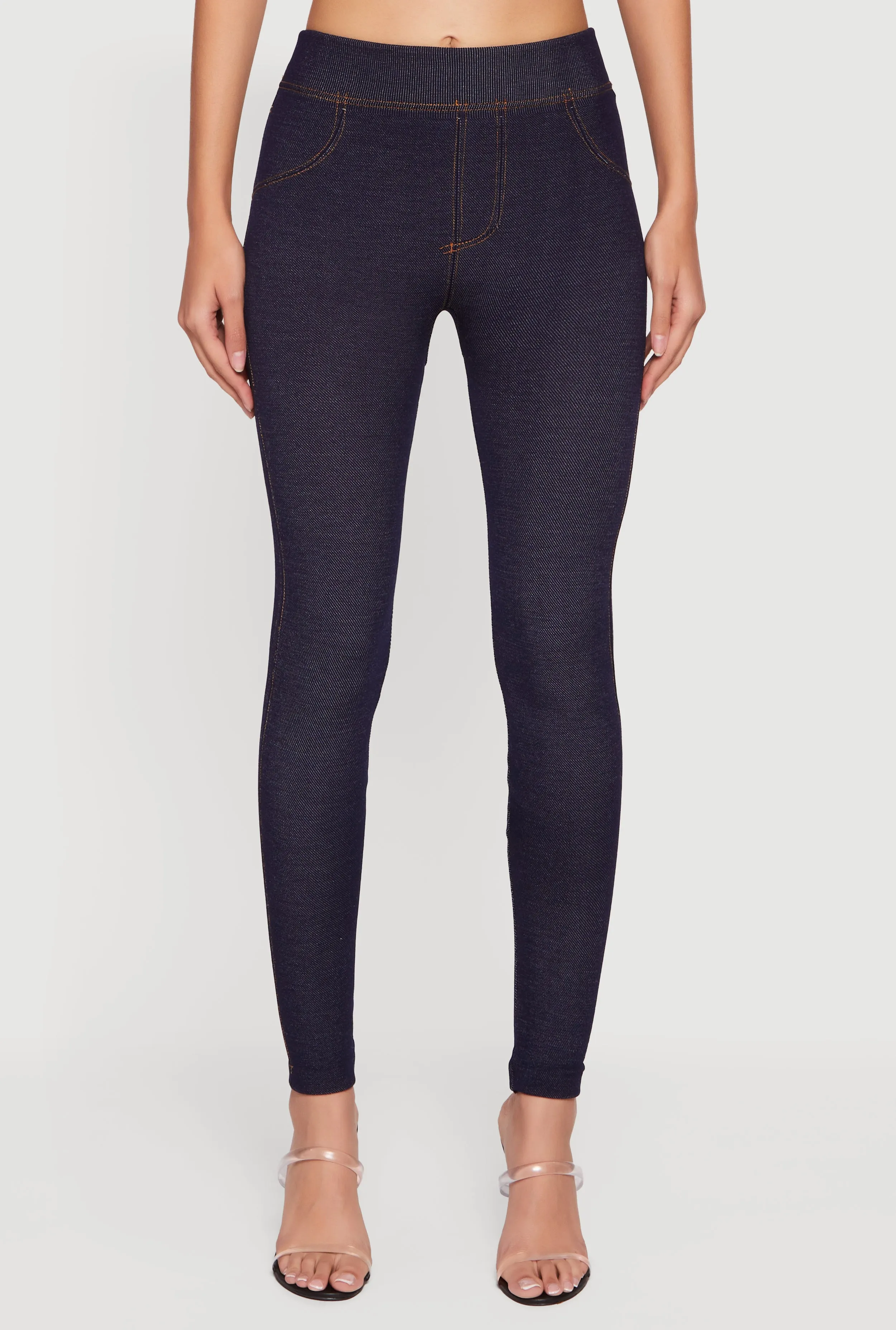 Casual Fleece Lined High Waisted Jeggings sold by Rainbow product image thumbnail 5