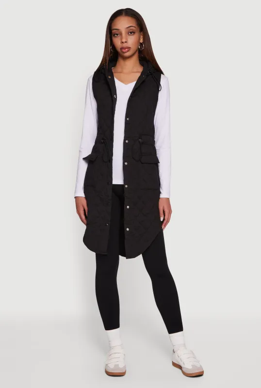 Button Front Hooded Anorak Vest sold by Rainbow