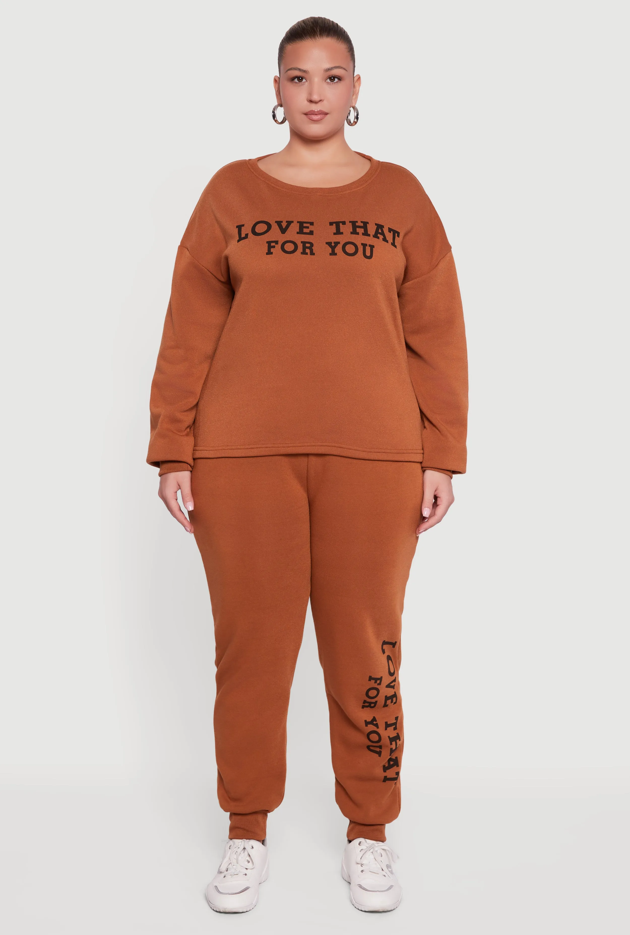 Plus Size Love That For You Fleece Joggers sold by Rainbow product image thumbnail 2