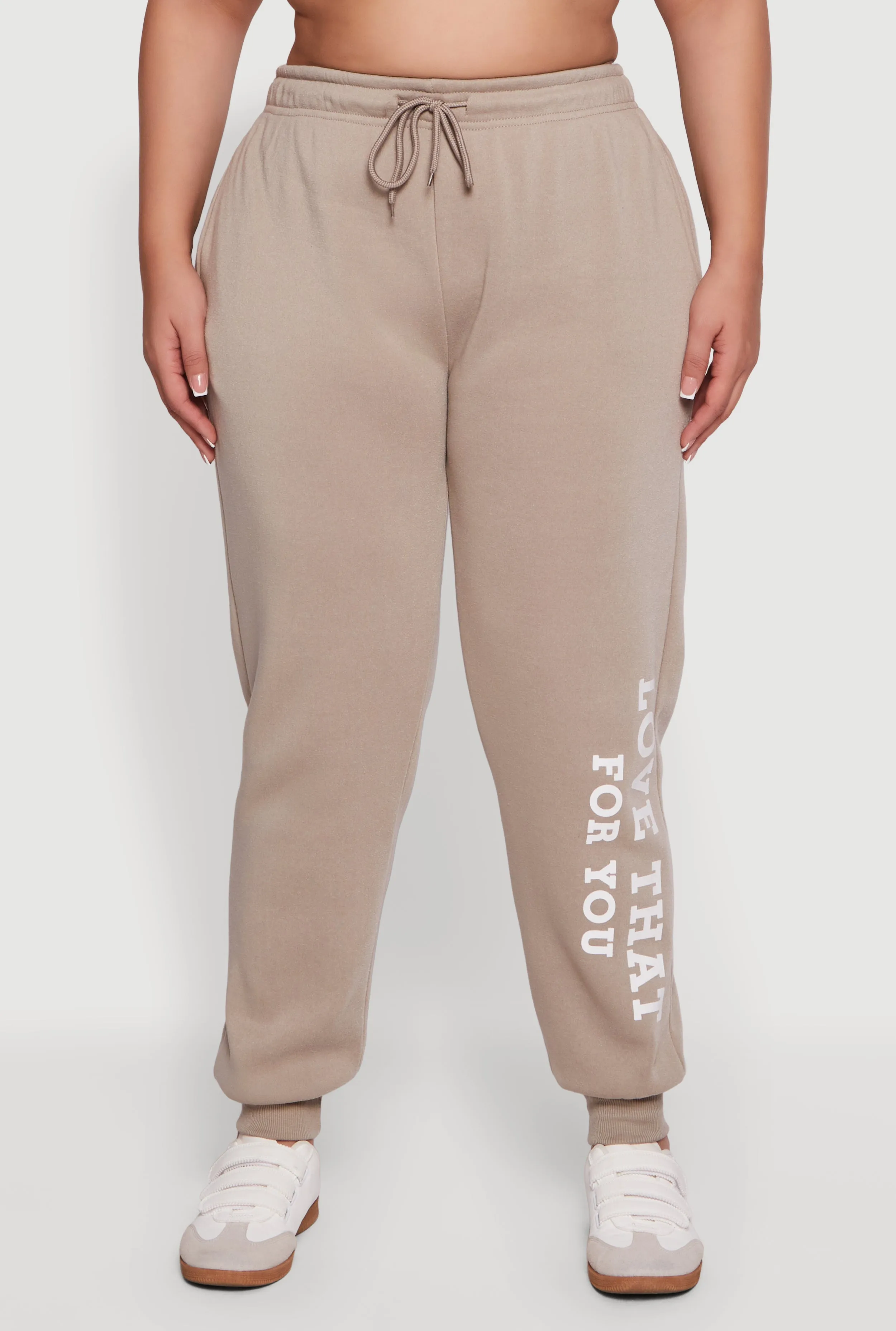Plus Size Love That For You Fleece Joggers sold by Rainbow product image thumbnail 3
