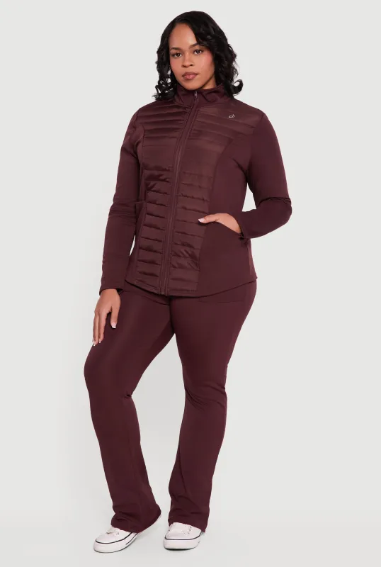 Plus Size Solid Active Pants with Cell Phone Pockets sold by Rainbow