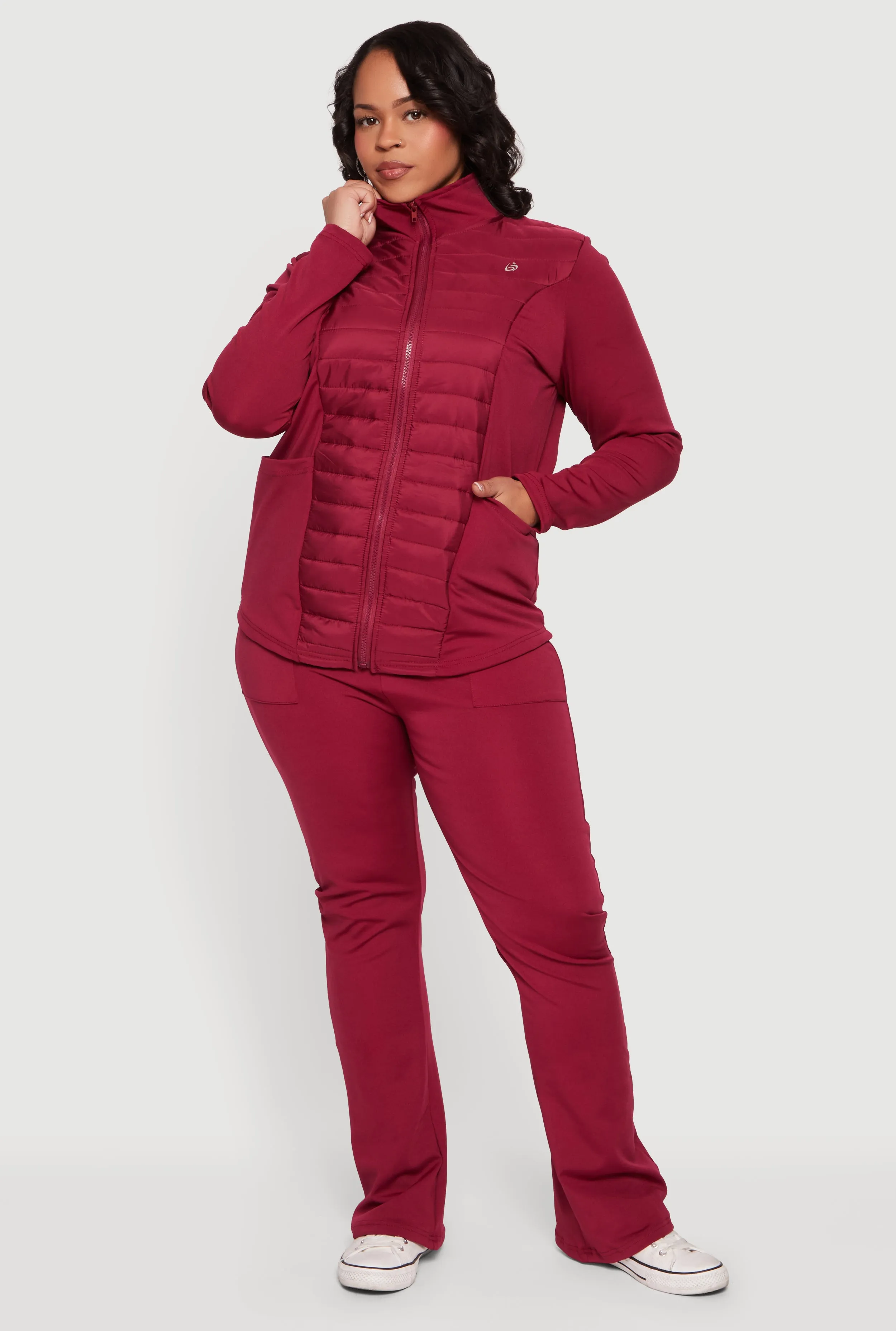 Plus Size Solid Active Pants with Cell Phone Pockets sold by Rainbow product image thumbnail 4