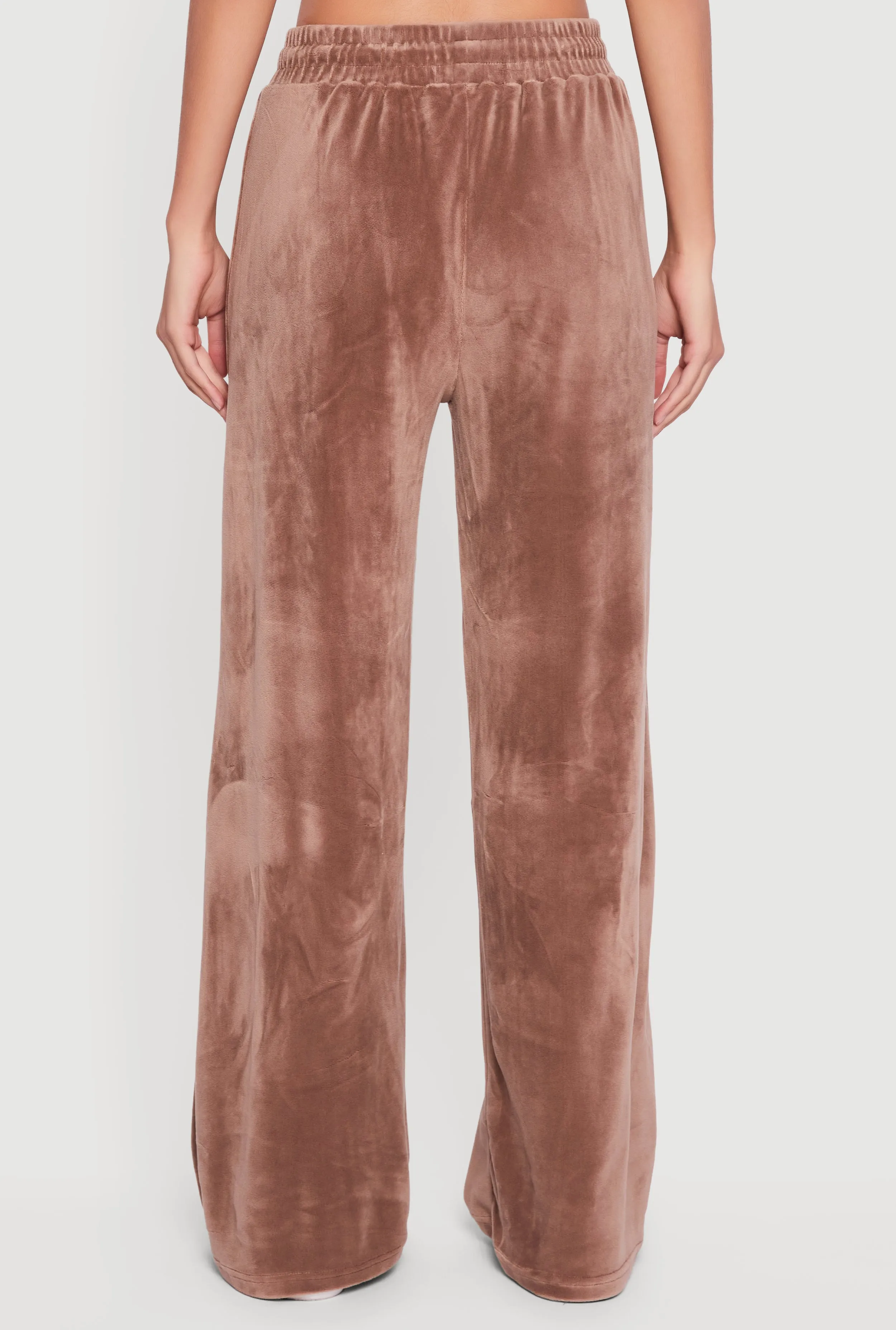 Velour High Waist Wide Leg Sweatpants sold by Rainbow product image thumbnail 5