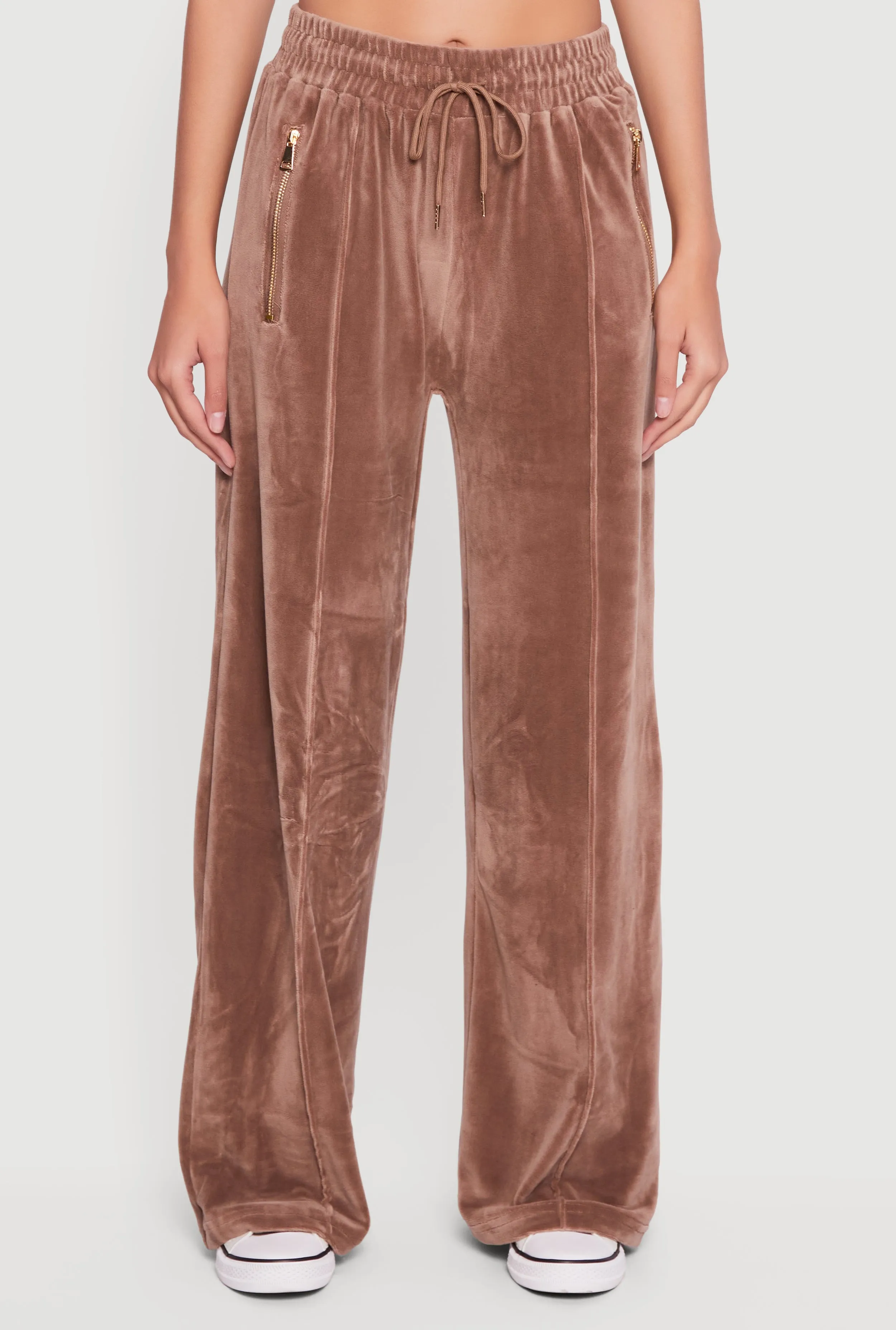 Velour High Waist Wide Leg Sweatpants sold by Rainbow product image thumbnail 3