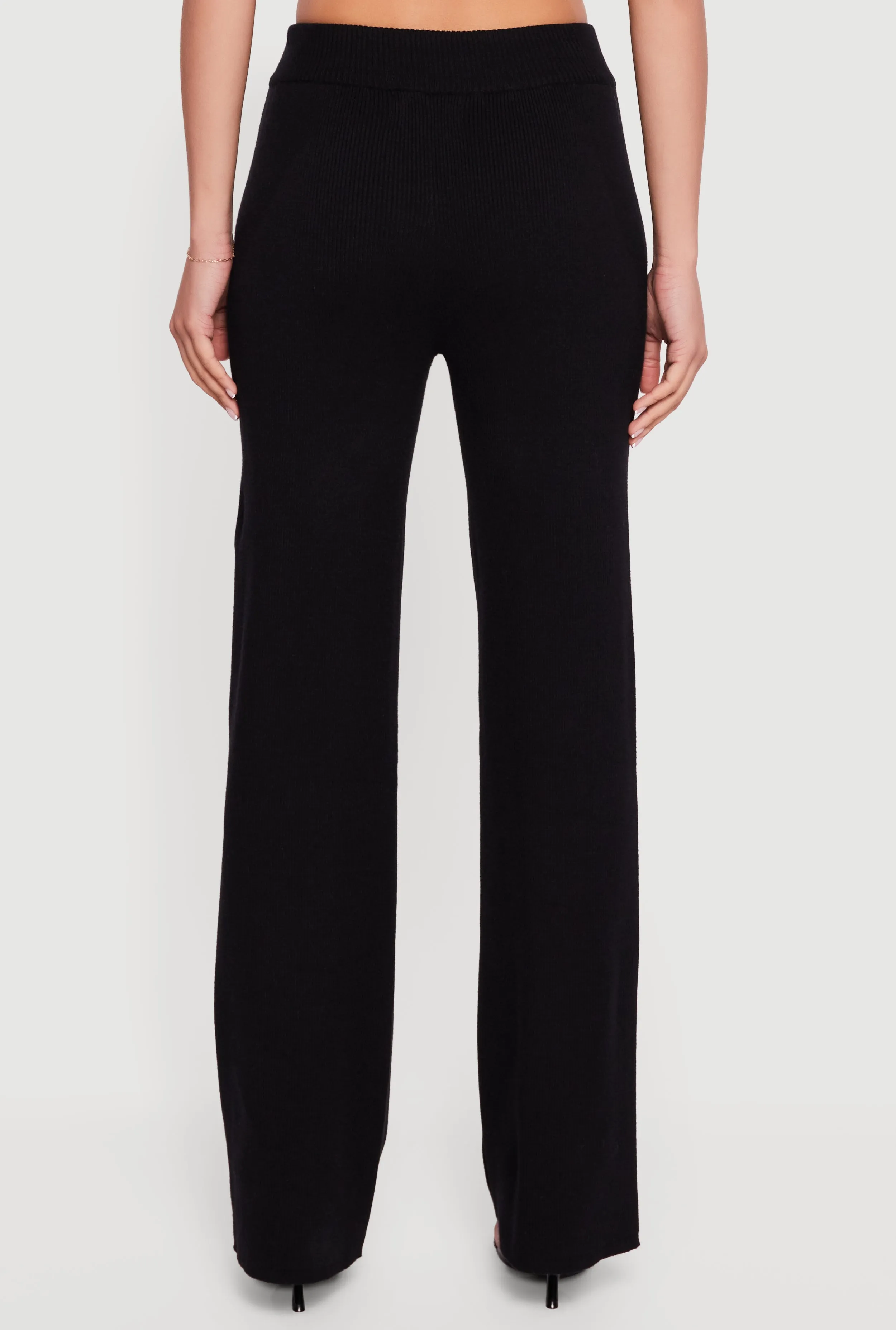 Ribbed Knit Drawstring Waist Pants sold by Rainbow product image thumbnail 5