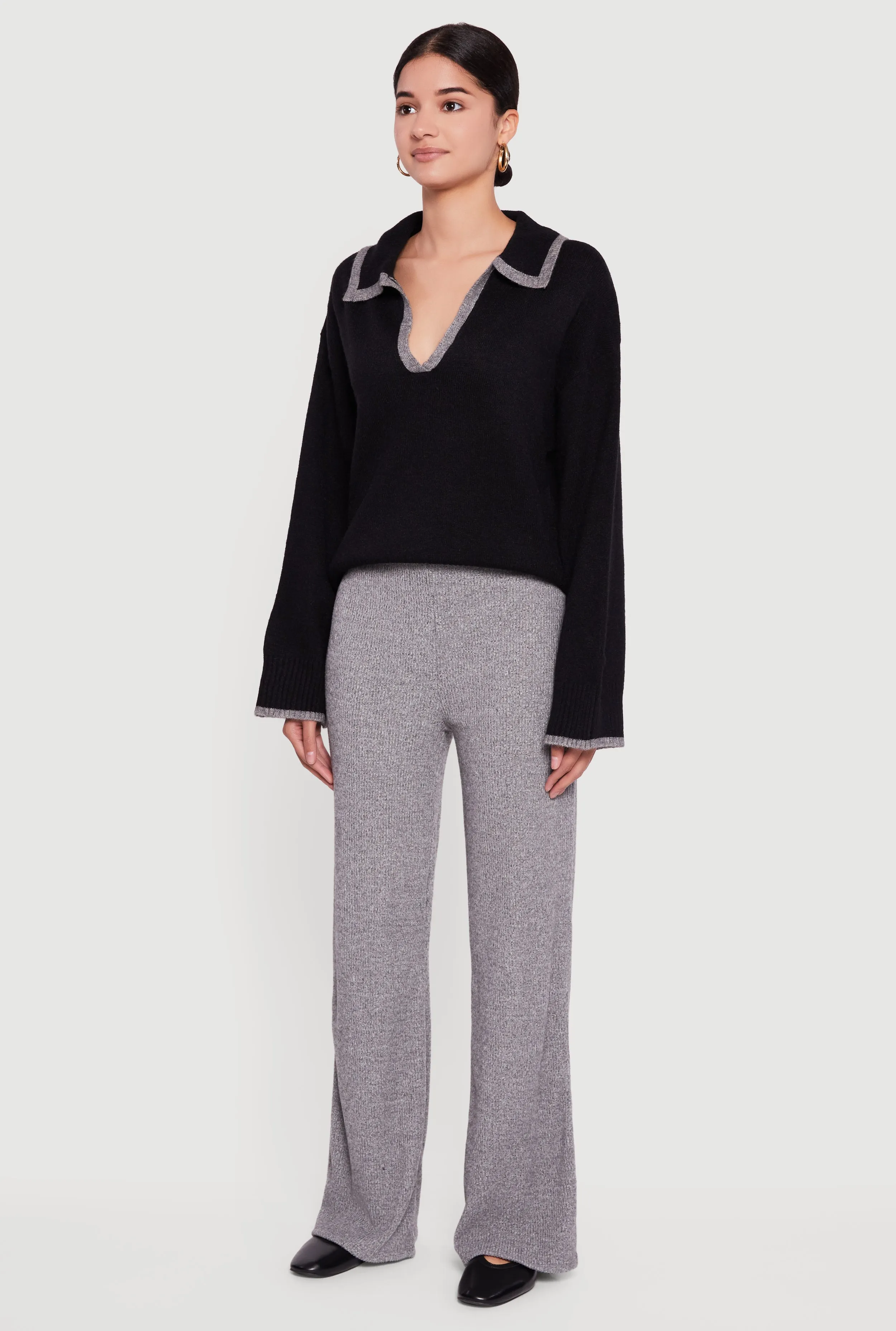 Brushed Rib Knit Pull On Pants sold by Rainbow product image thumbnail 3