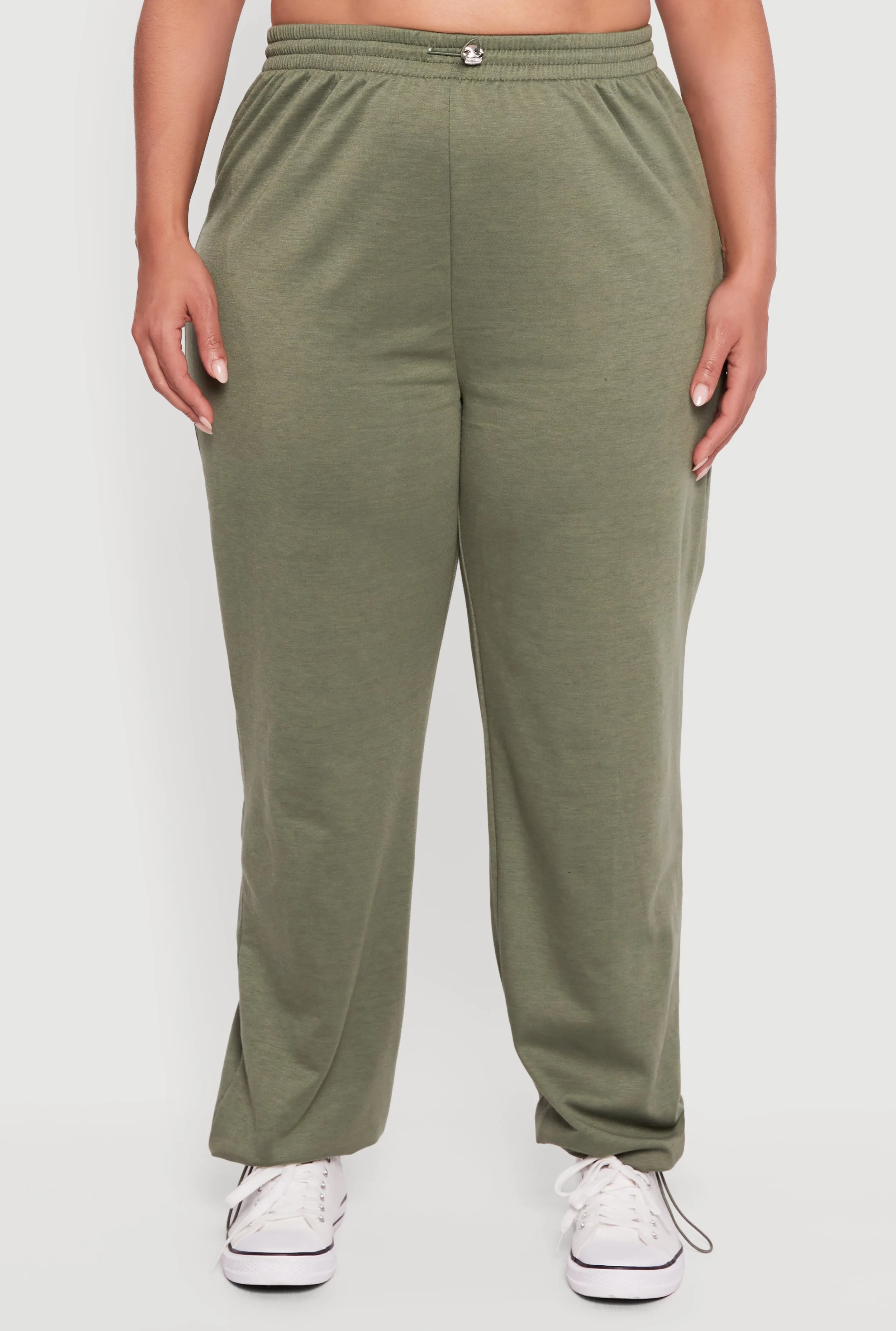 Plus Size Almost Famous Toggle Drawstring Waist Sweatpants sold by Rainbow product image thumbnail 3