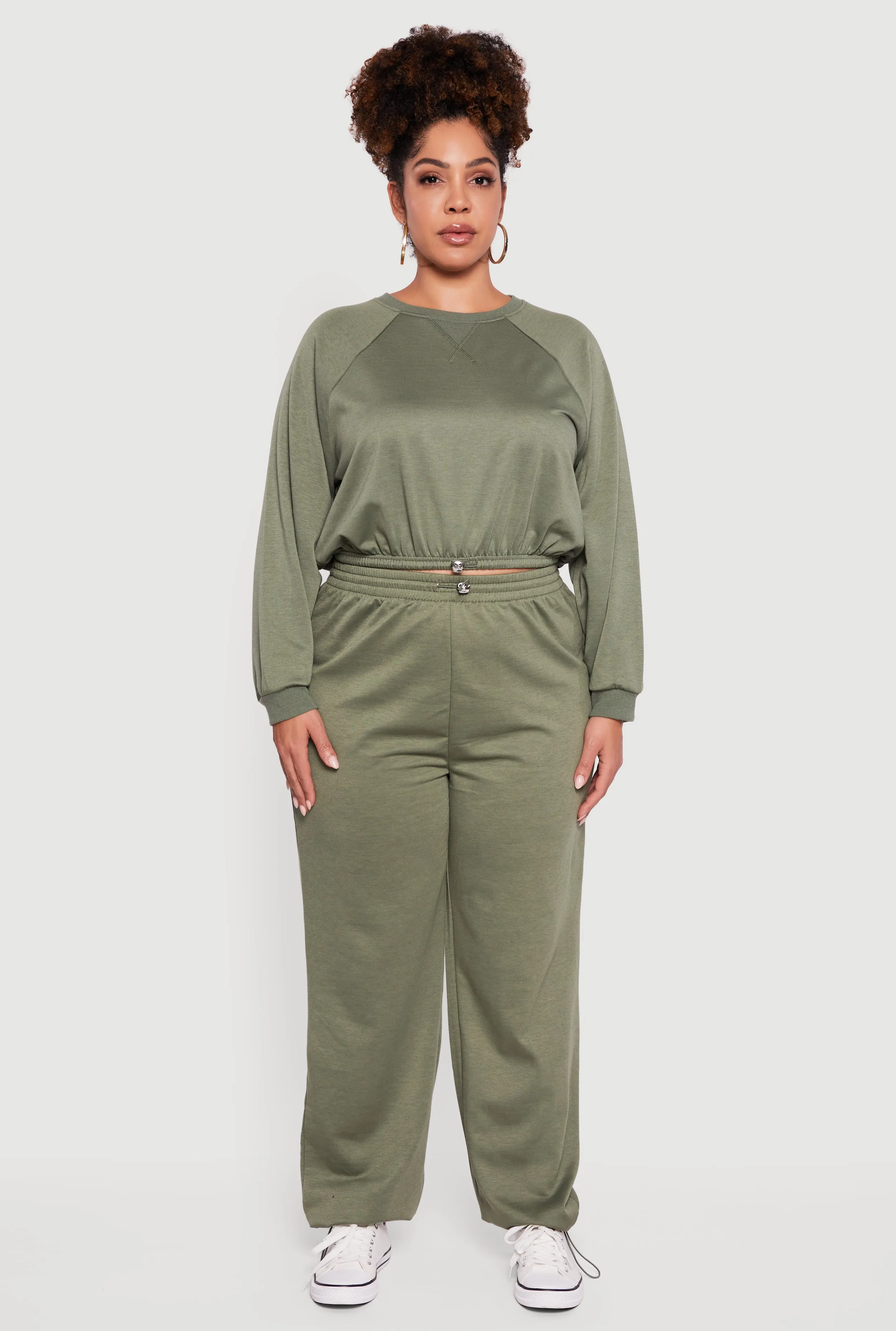 Plus Size Almost Famous Toggle Drawstring Waist Sweatpants sold by Rainbow product image thumbnail 2