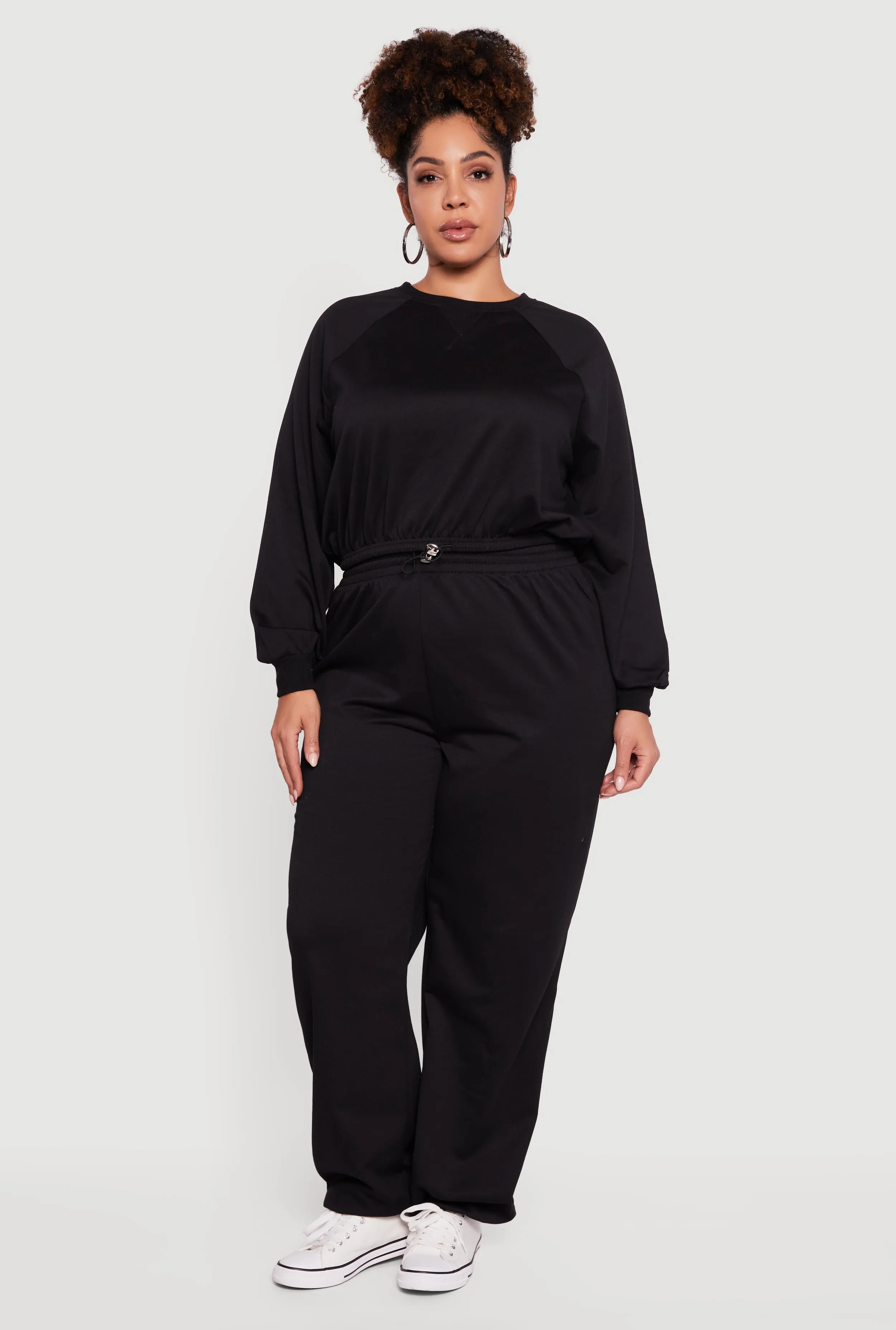 Plus Size Almost Famous Toggle Drawstring Waist Sweatpants sold by Rainbow product image thumbnail 3