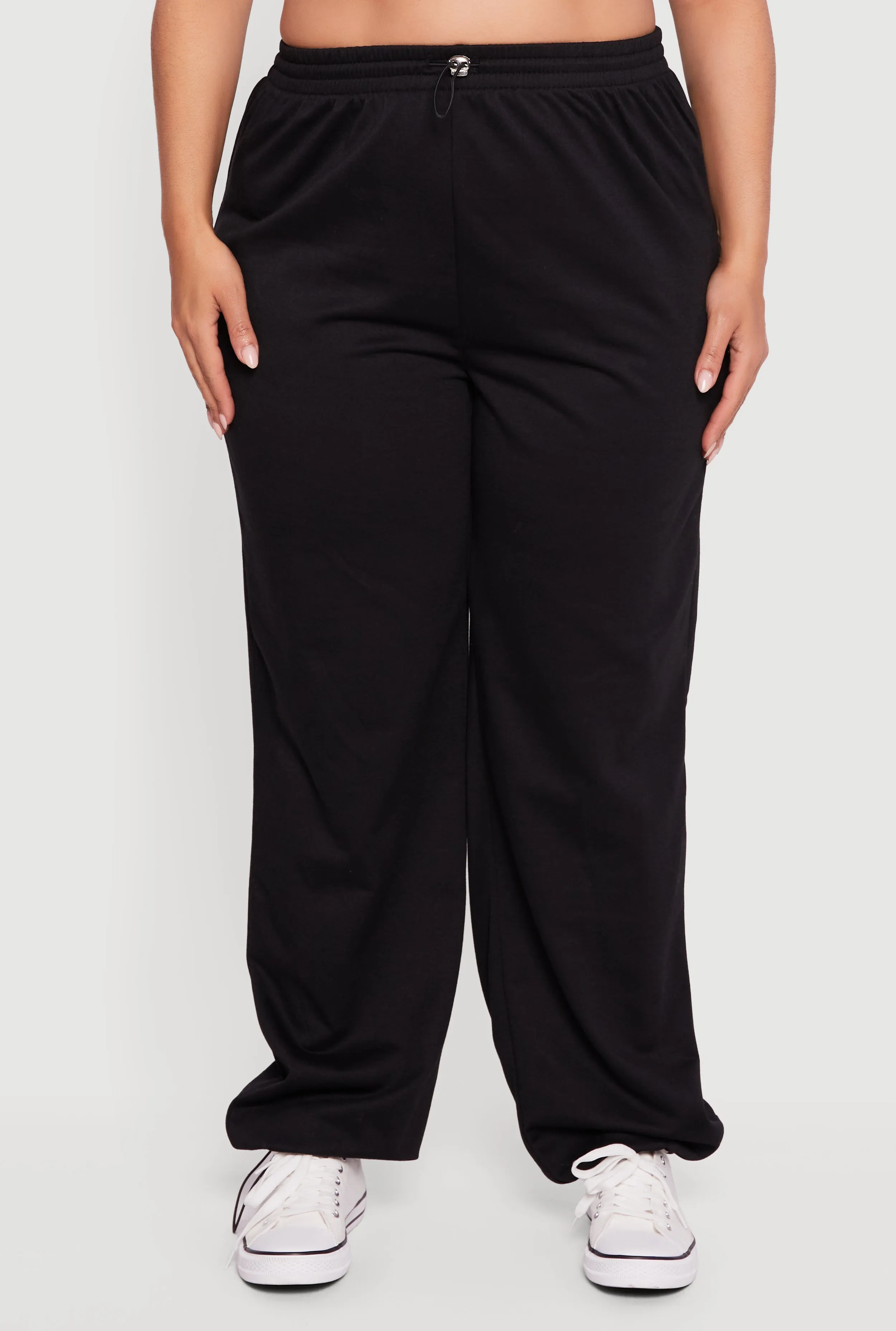 Plus Size Almost Famous Toggle Drawstring Waist Sweatpants sold by Rainbow product image thumbnail 3