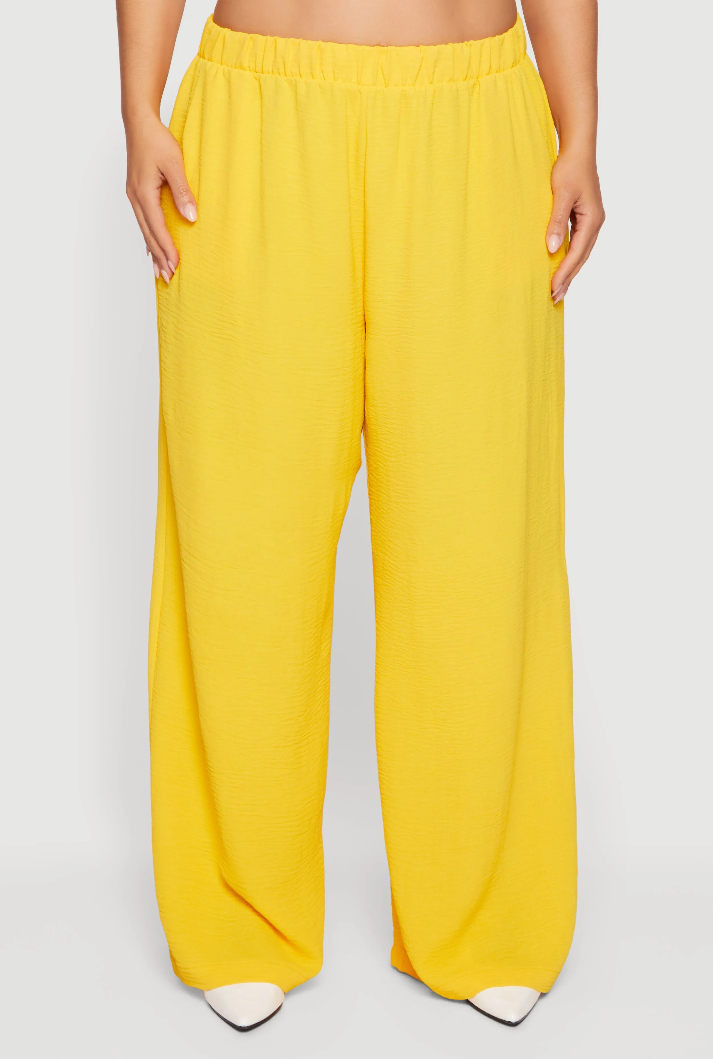 Plus Size Crepe Knit Wide Leg Pants sold by Rainbow product image thumbnail 3