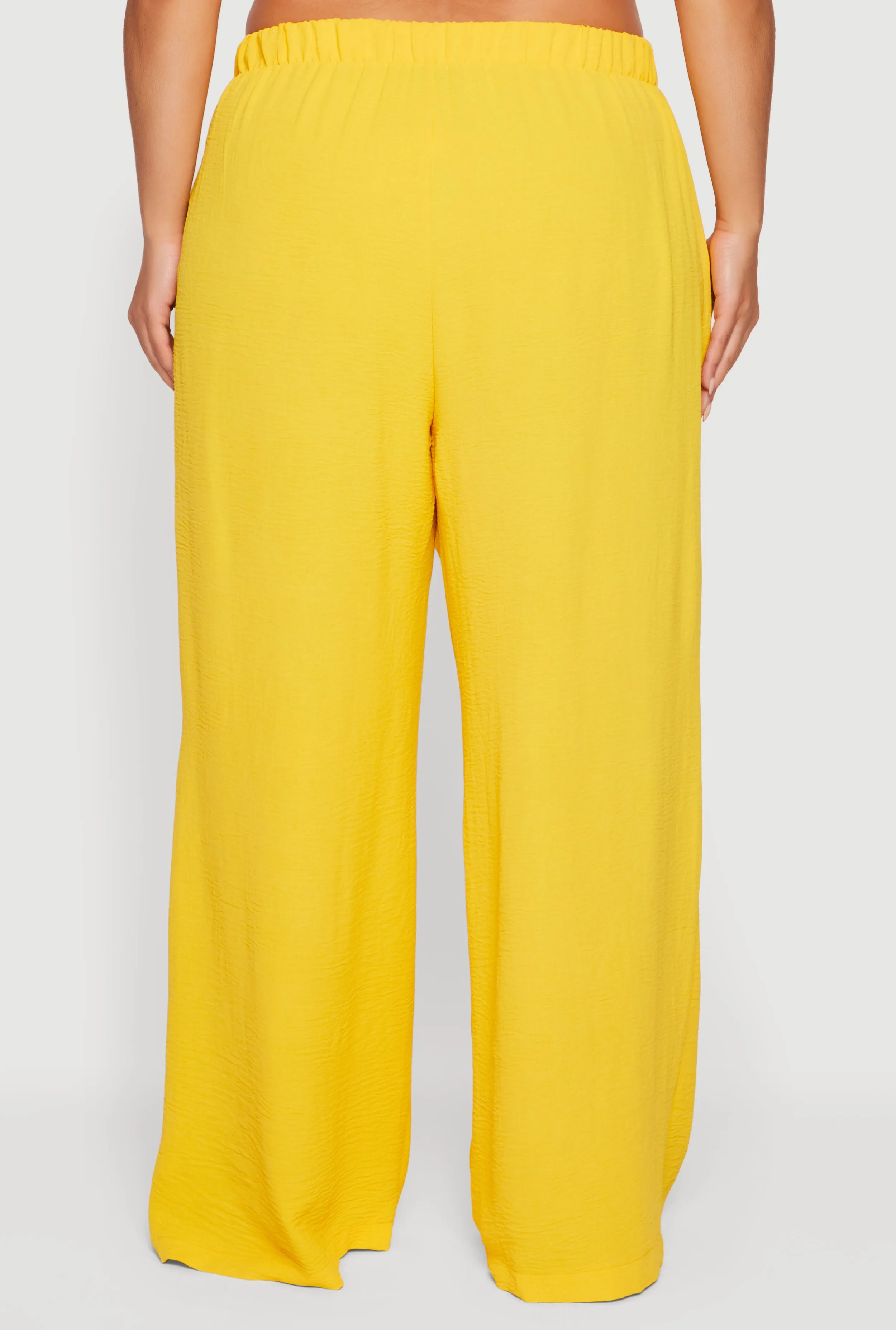 Plus Size Crepe Knit Wide Leg Pants sold by Rainbow product image thumbnail 5