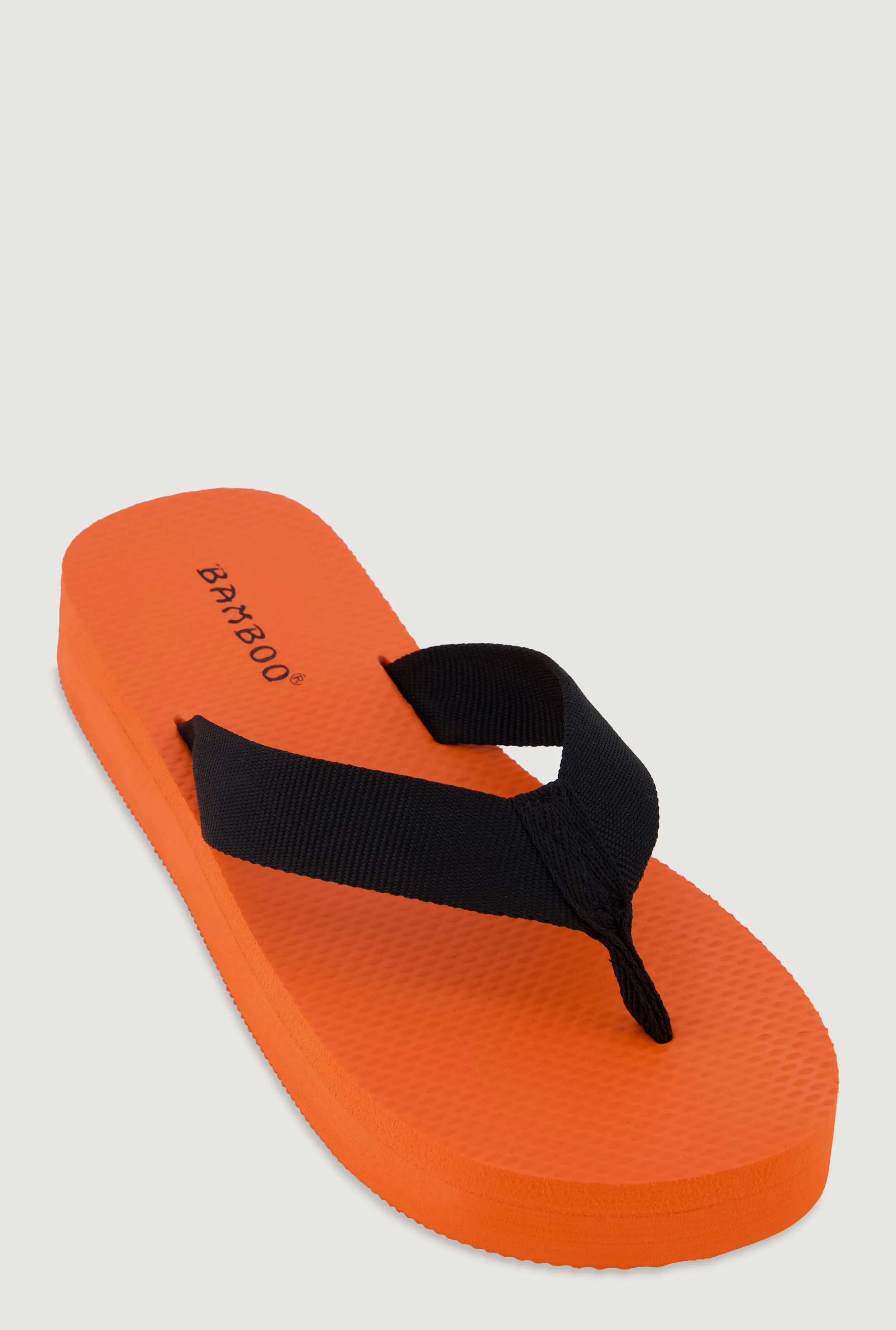 Open Toe Low Platform Flip Flops sold by Rainbow