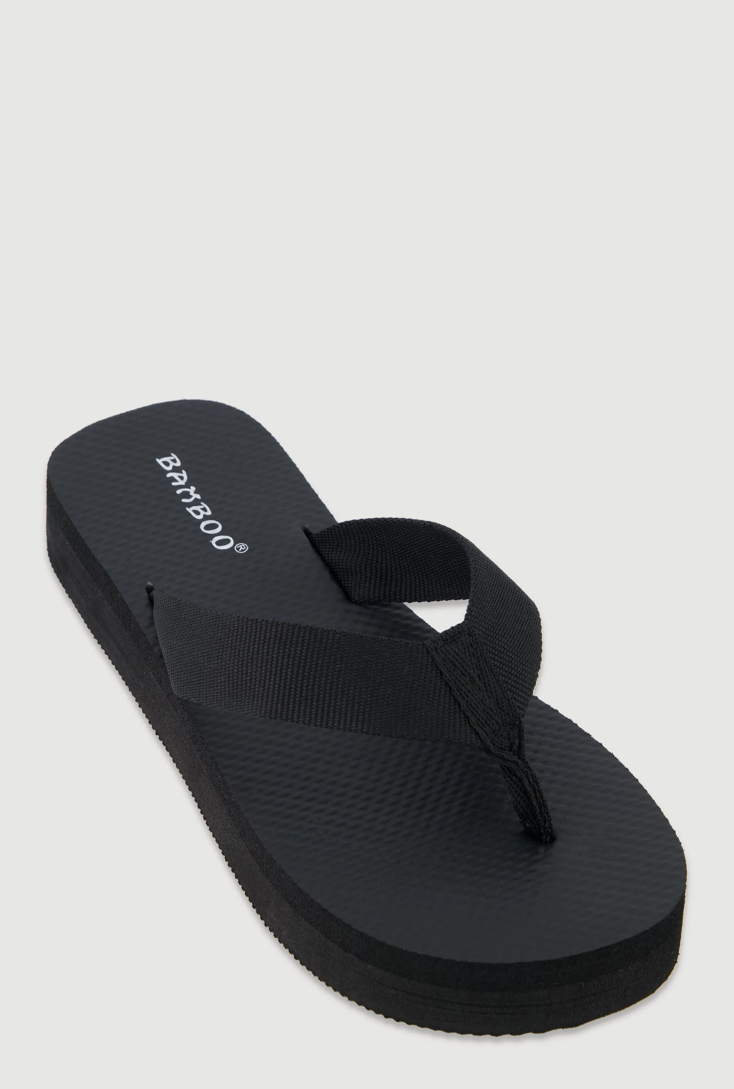 Open Toe Low Platform Flip Flops sold by Rainbow