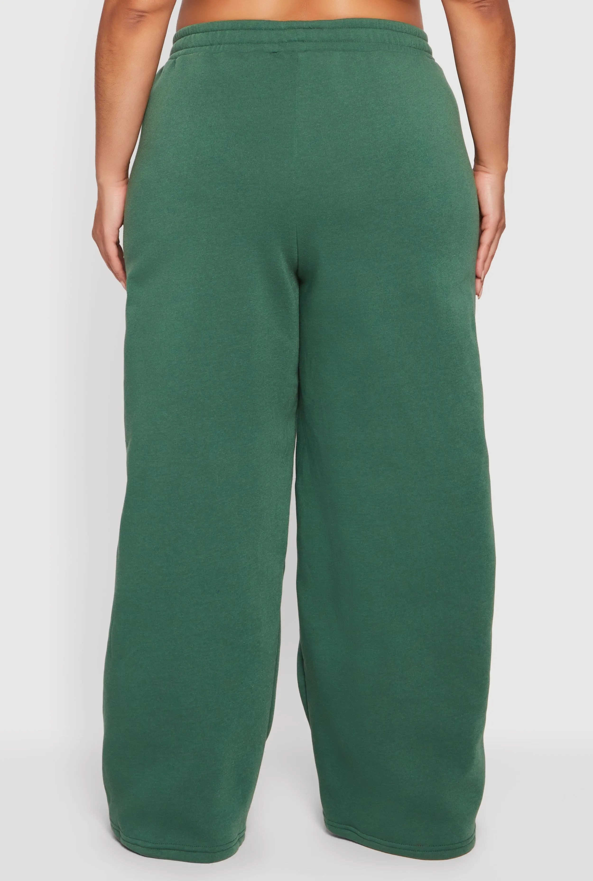 Plus Size High Waisted Wide Leg Sweatpants sold by Rainbow product image thumbnail 5