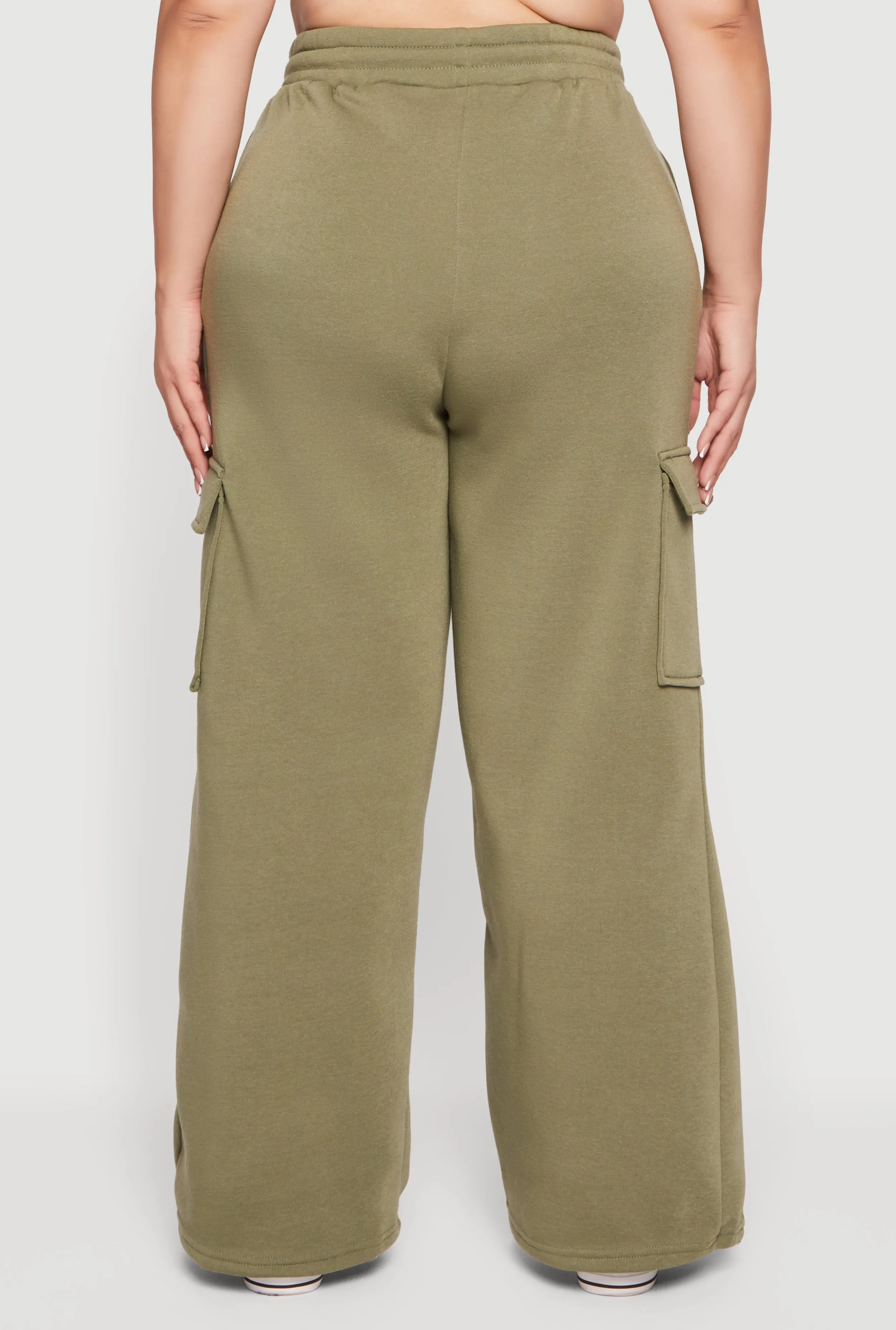 Plus Size Drawstring Waist Cargo Sweatpants sold by Rainbow product image thumbnail 5