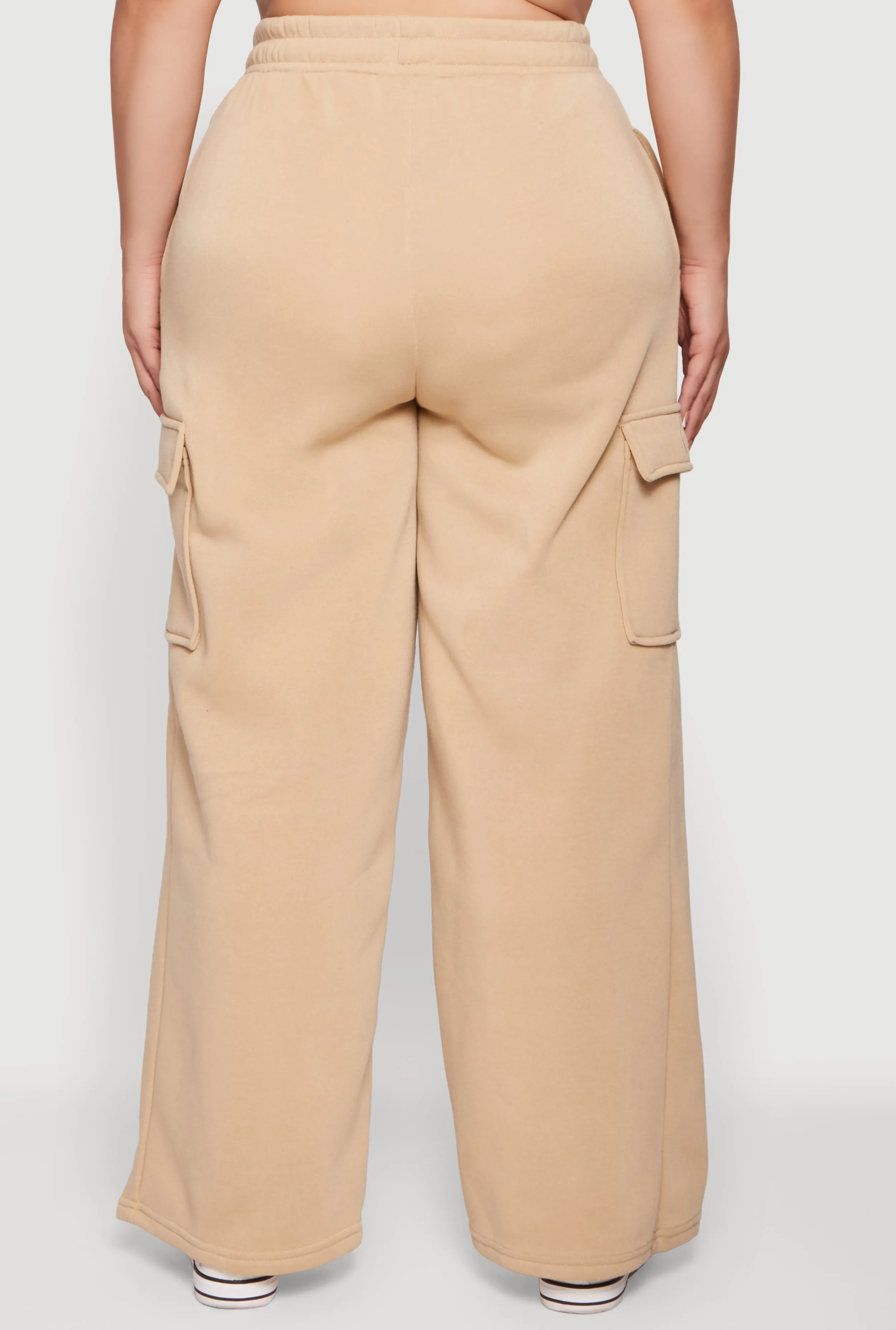 Plus Size Drawstring Waist Cargo Sweatpants sold by Rainbow product image thumbnail 5