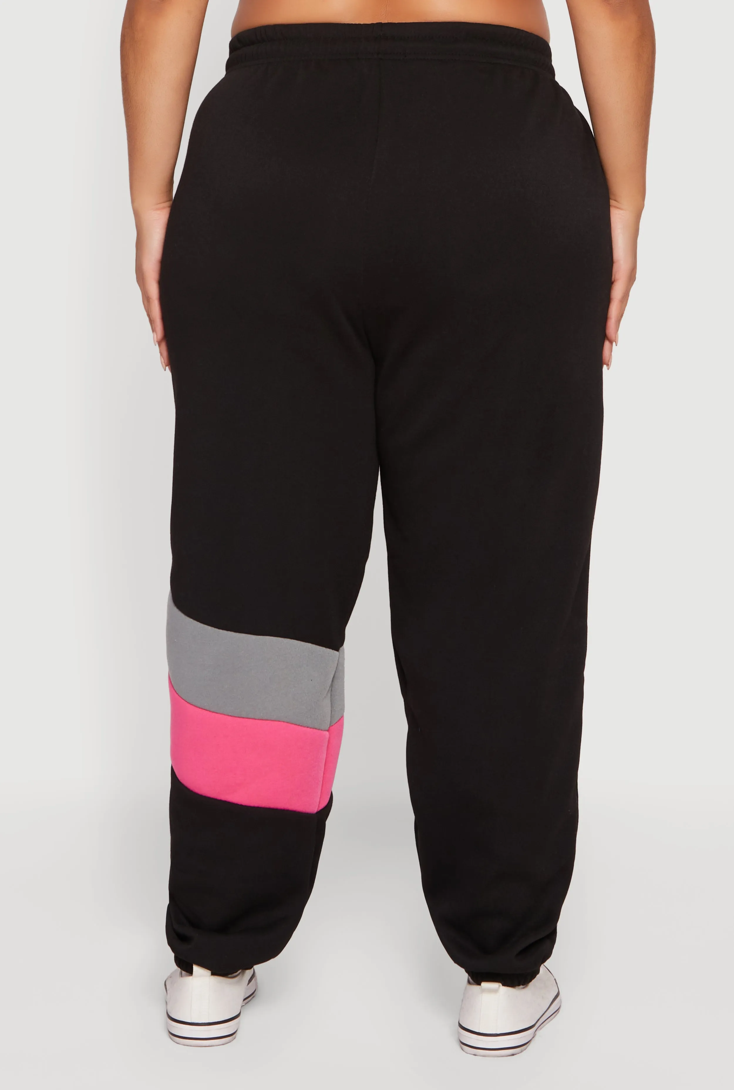 Plus Size Color Block Drawstring Waist Sweatpants sold by Rainbow product image thumbnail 5
