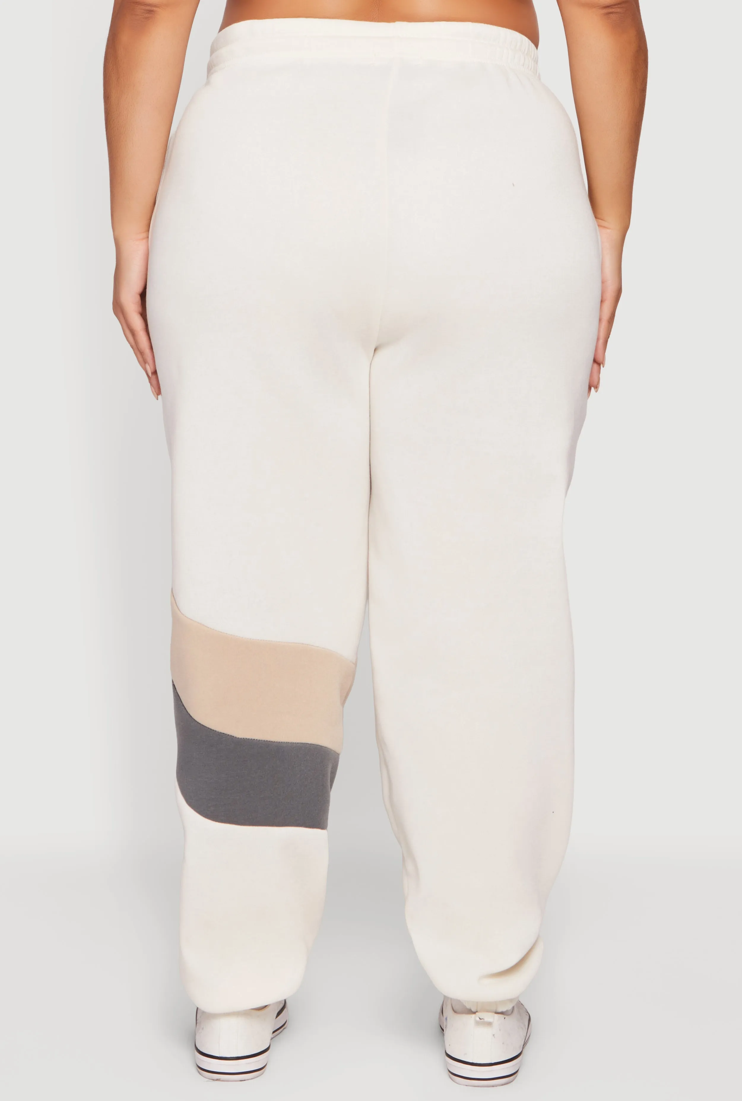 Plus Size Color Block Drawstring Waist Sweatpants sold by Rainbow product image thumbnail 5