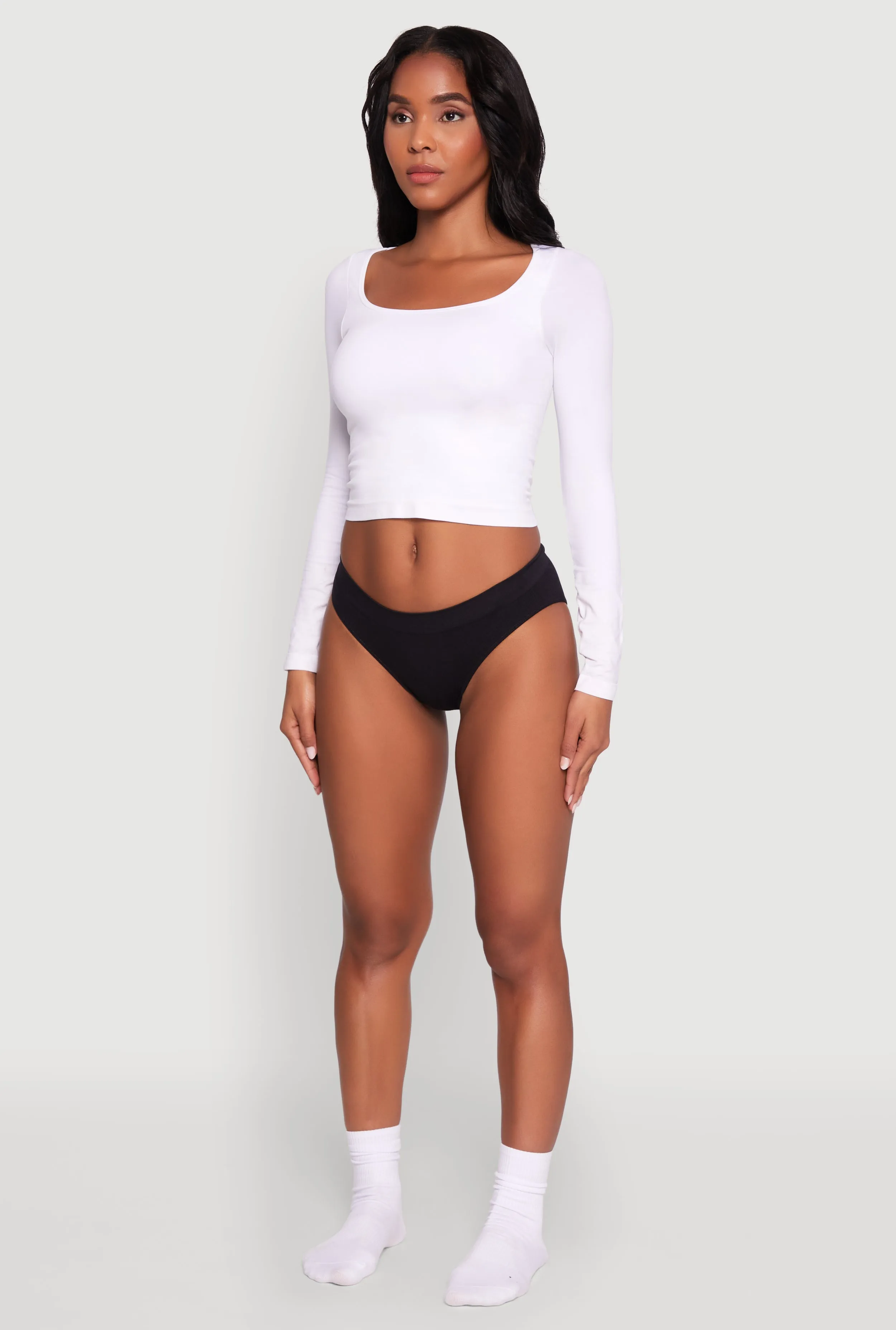 Seamless Ribbed Knit Solid Bikini Panty sold by Rainbow product image thumbnail 5