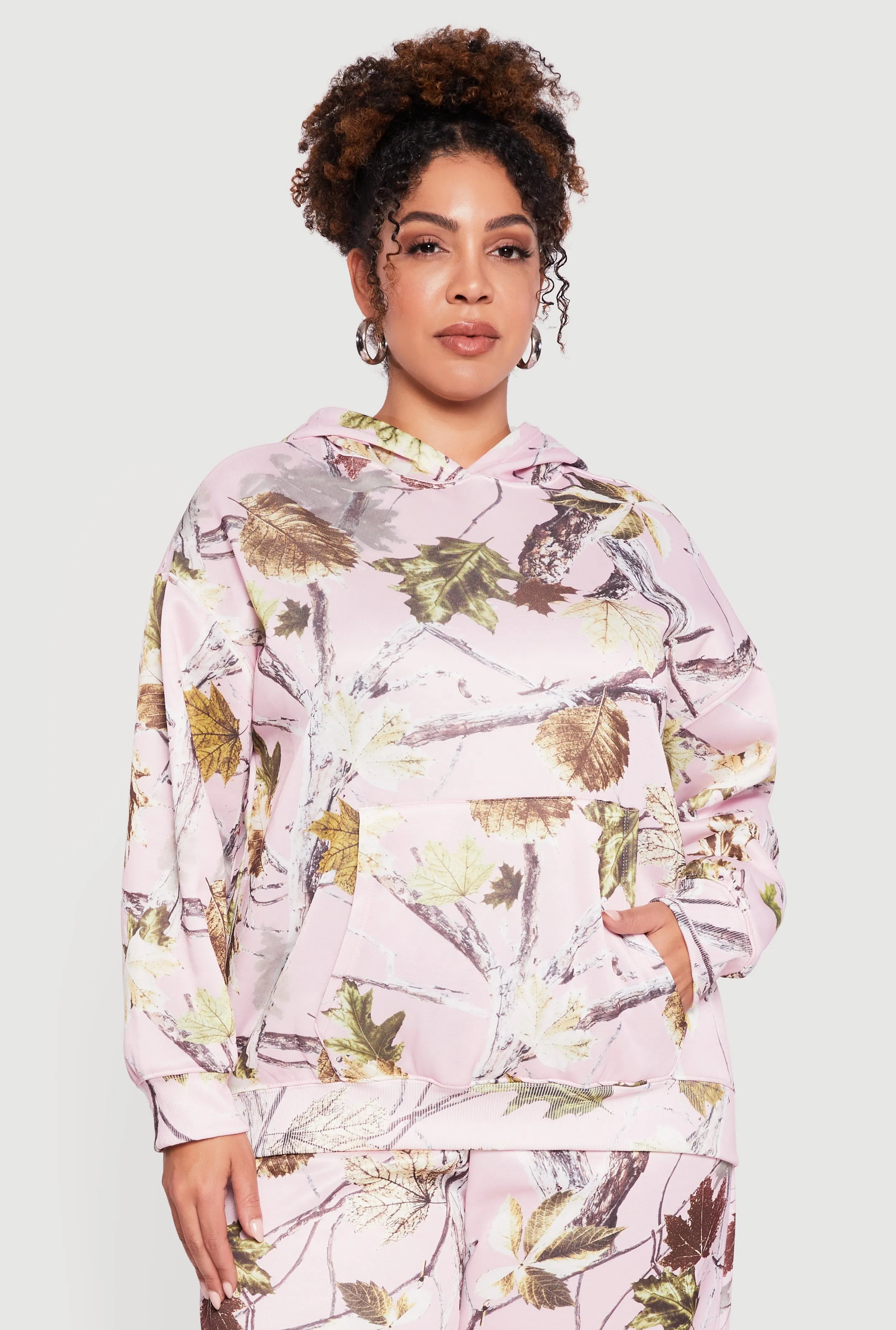Plus Size Almost Famous Hunter Camouflage Pullover Hoodie sold by Rainbow product image thumbnail 3