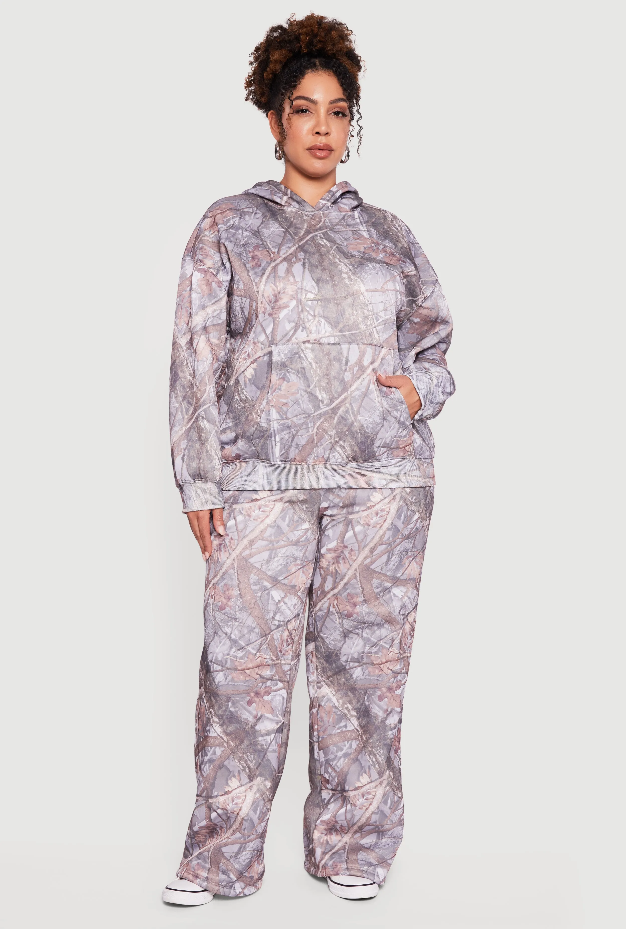 Plus Size Almost Famous Hunter Camouflage Pullover Hoodie sold by Rainbow product image thumbnail 2