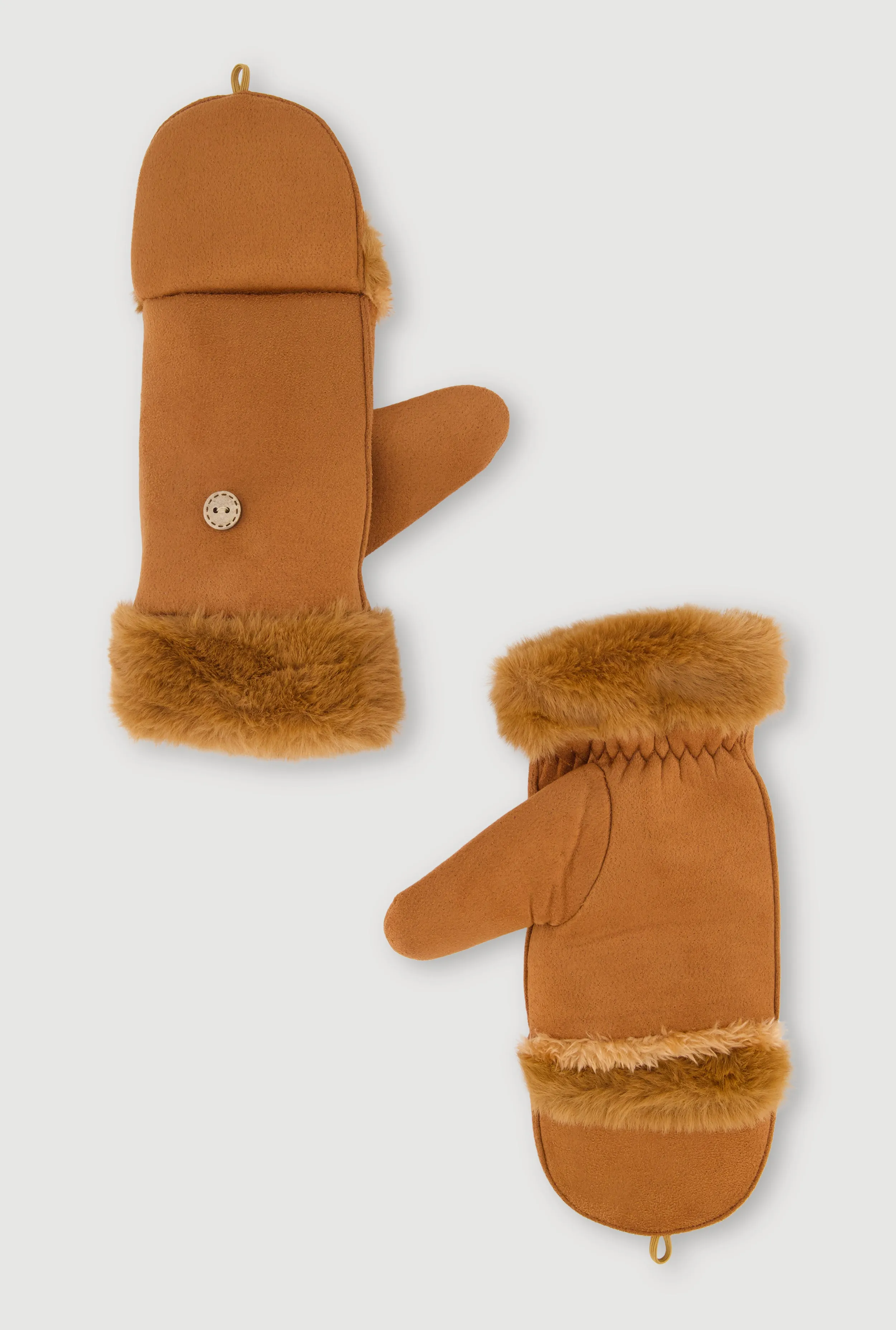 Faux Fur Trim Fold Over Mittens sold by Rainbow product image thumbnail 5