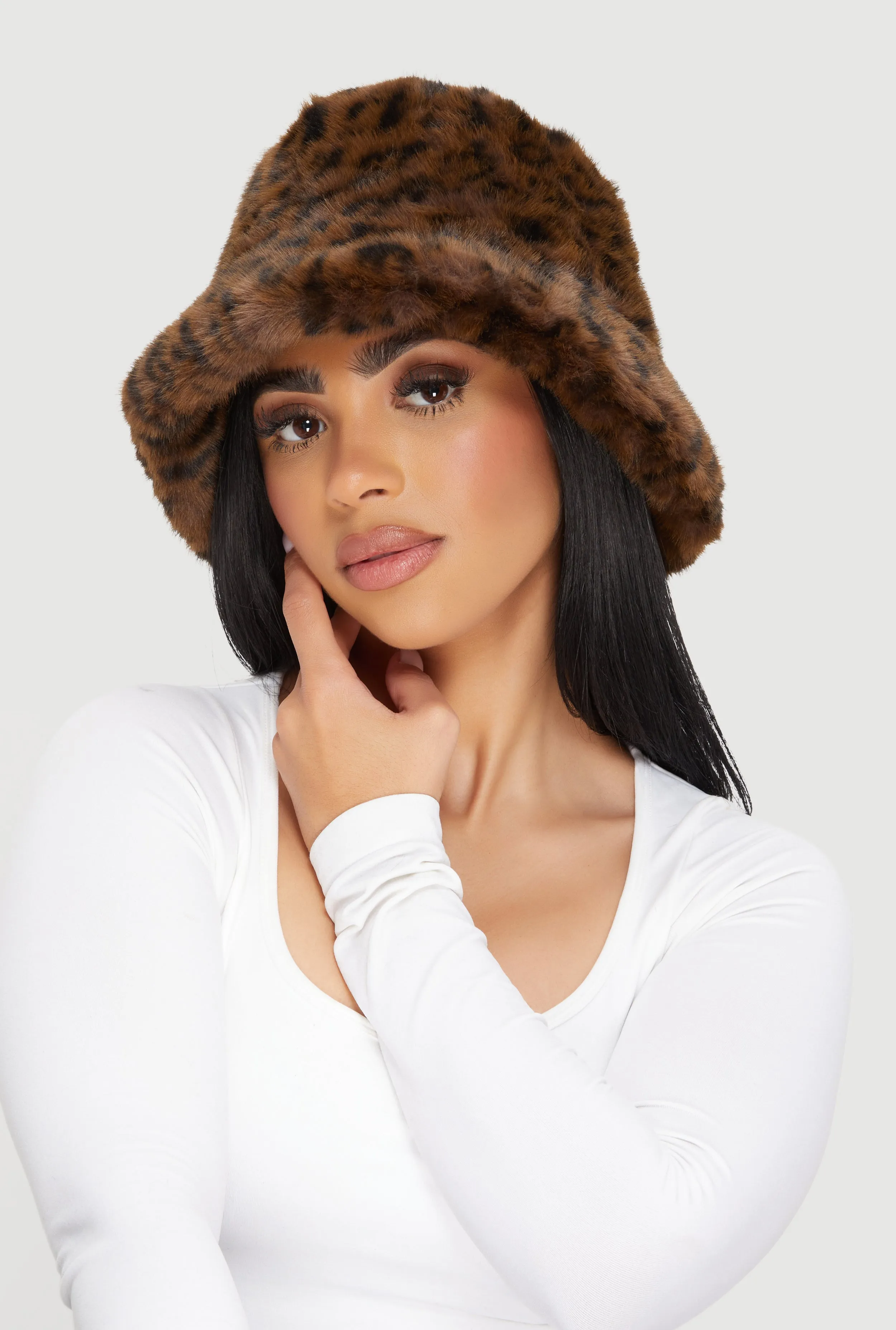 Faux Fur Bucket Hat sold by Rainbow product image thumbnail 2