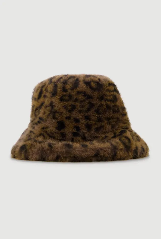 Faux Fur Bucket Hat sold by Rainbow