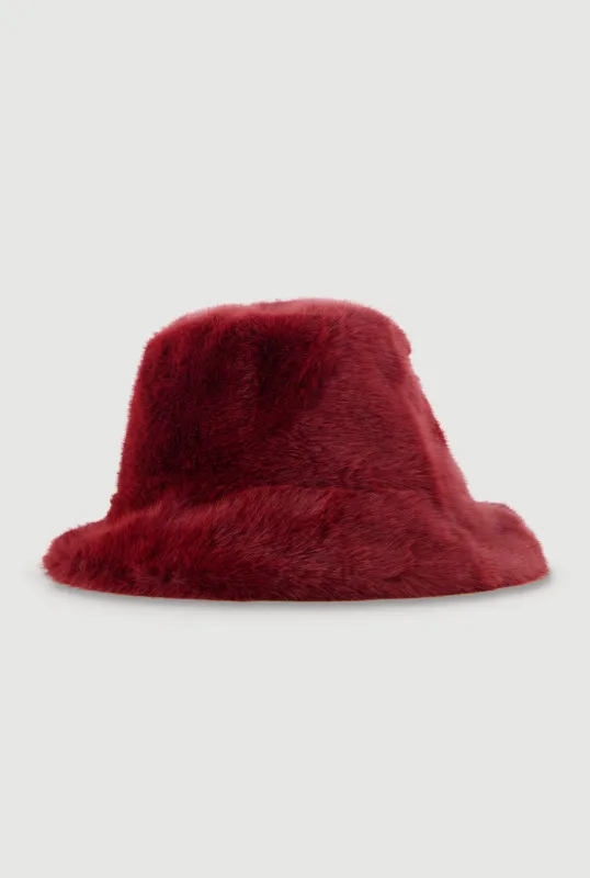Faux Fur Bucket Hat sold by Rainbow