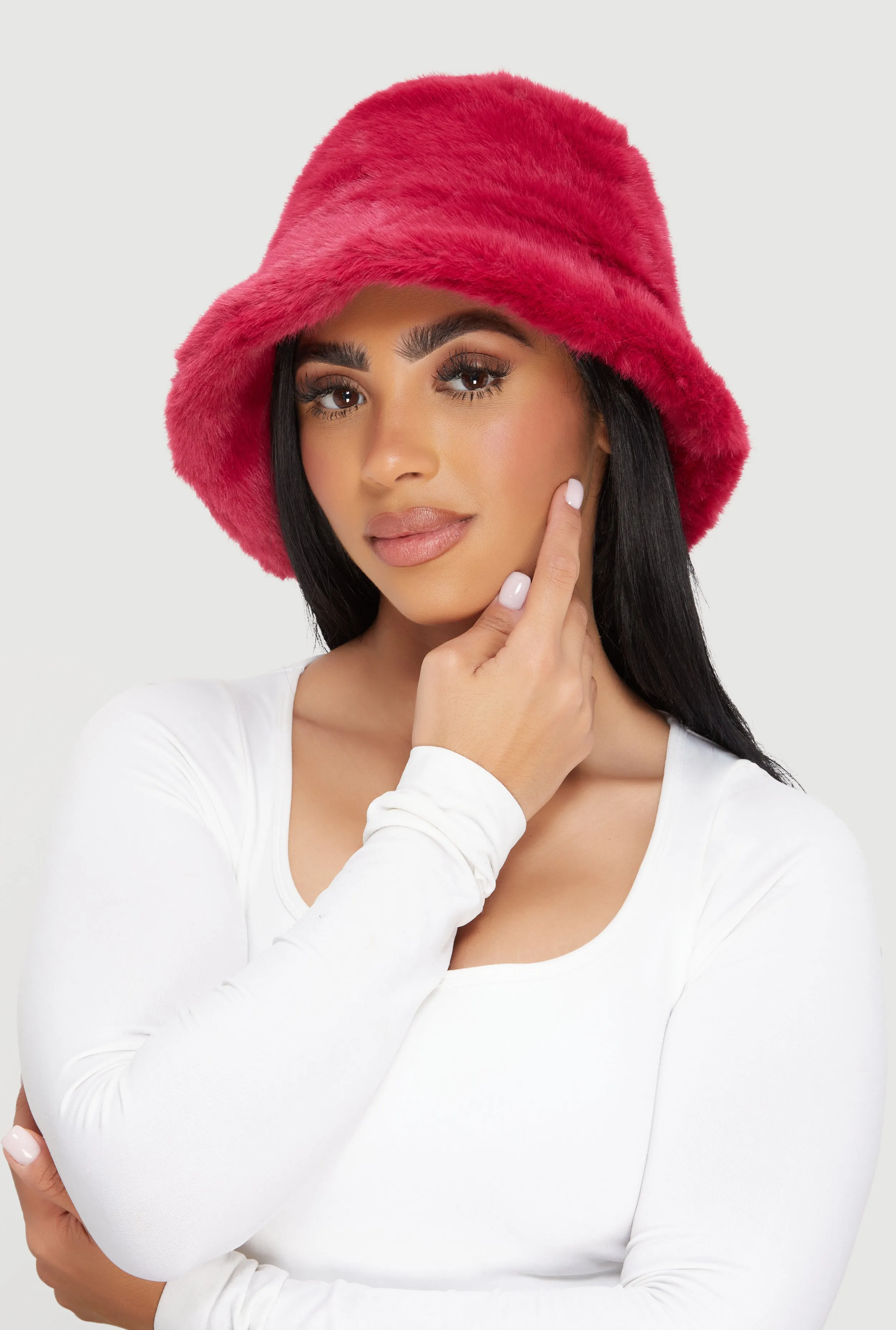 Faux Fur Bucket Hat sold by Rainbow product image thumbnail 2