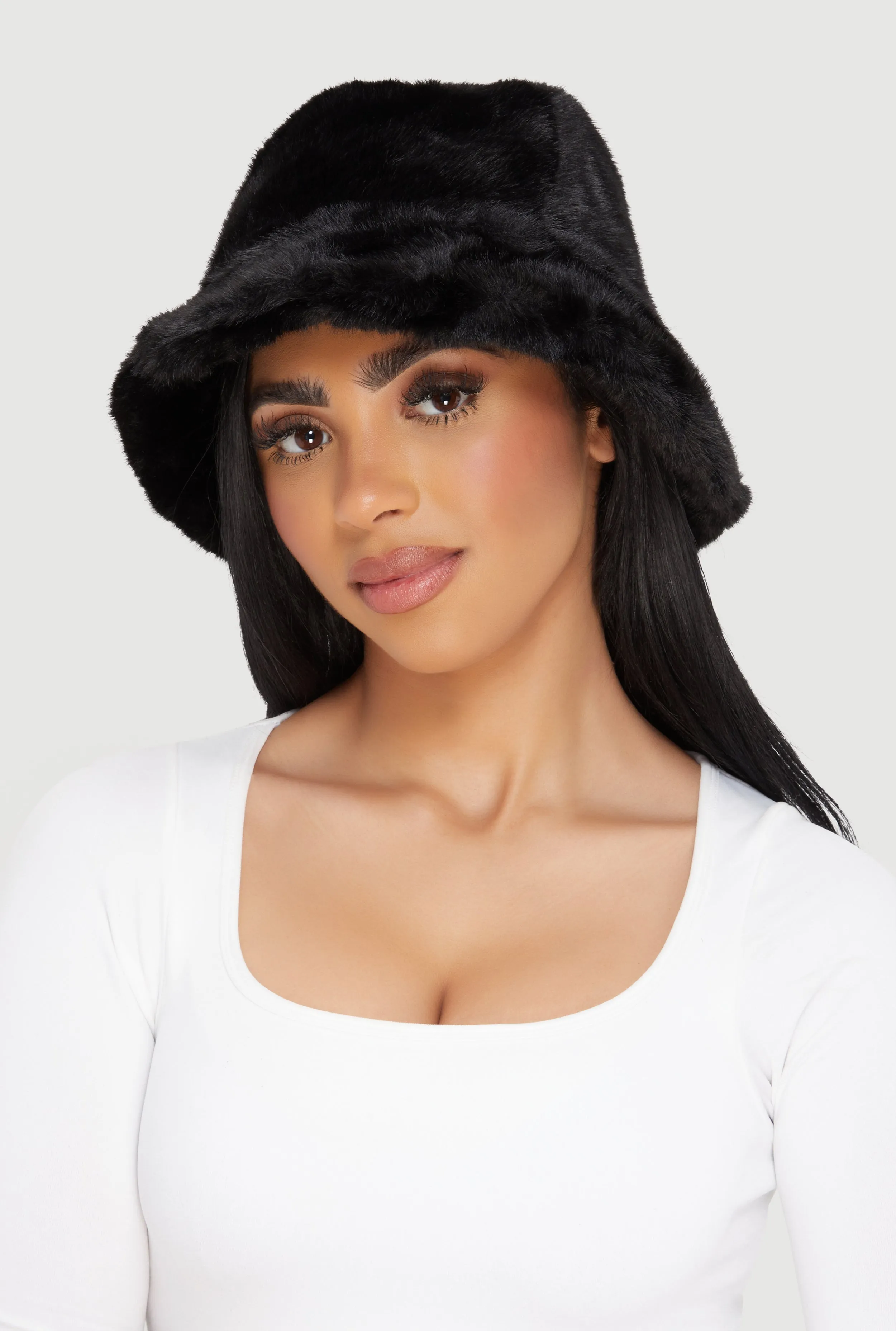 Faux Fur Bucket Hat sold by Rainbow product image thumbnail 2