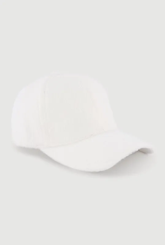 Solid Faux Fur Baseball Cap sold by Rainbow