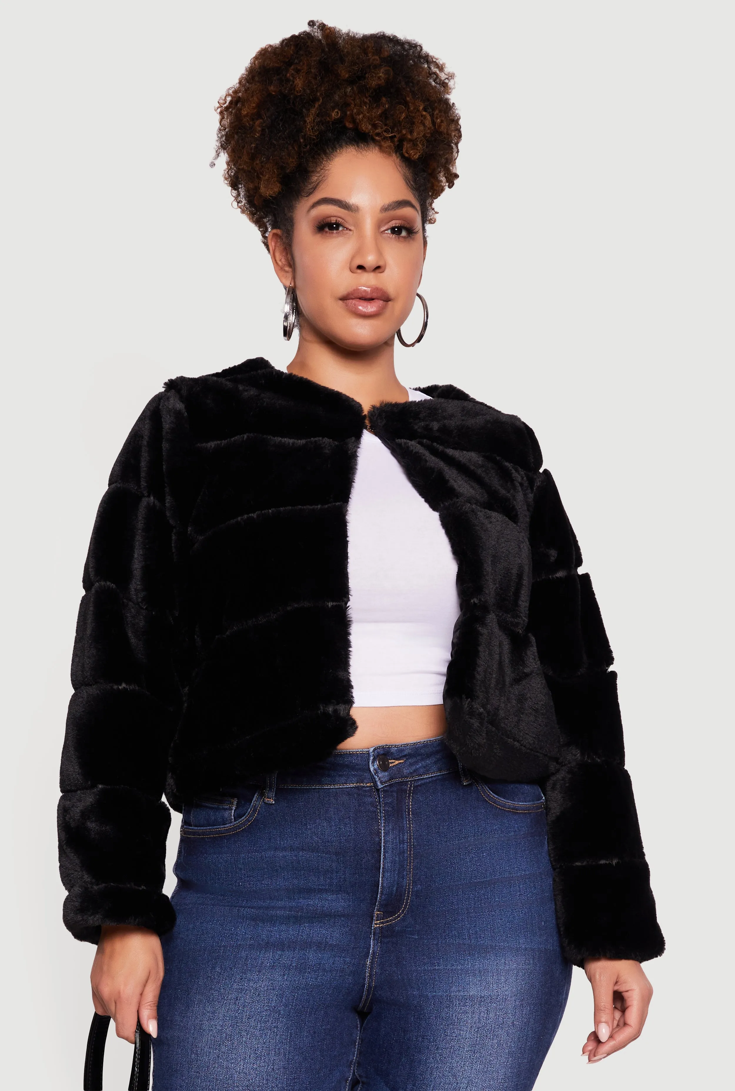 Plus Size Almost Famous Faux Fur Jacket sold by Rainbow product image thumbnail 2