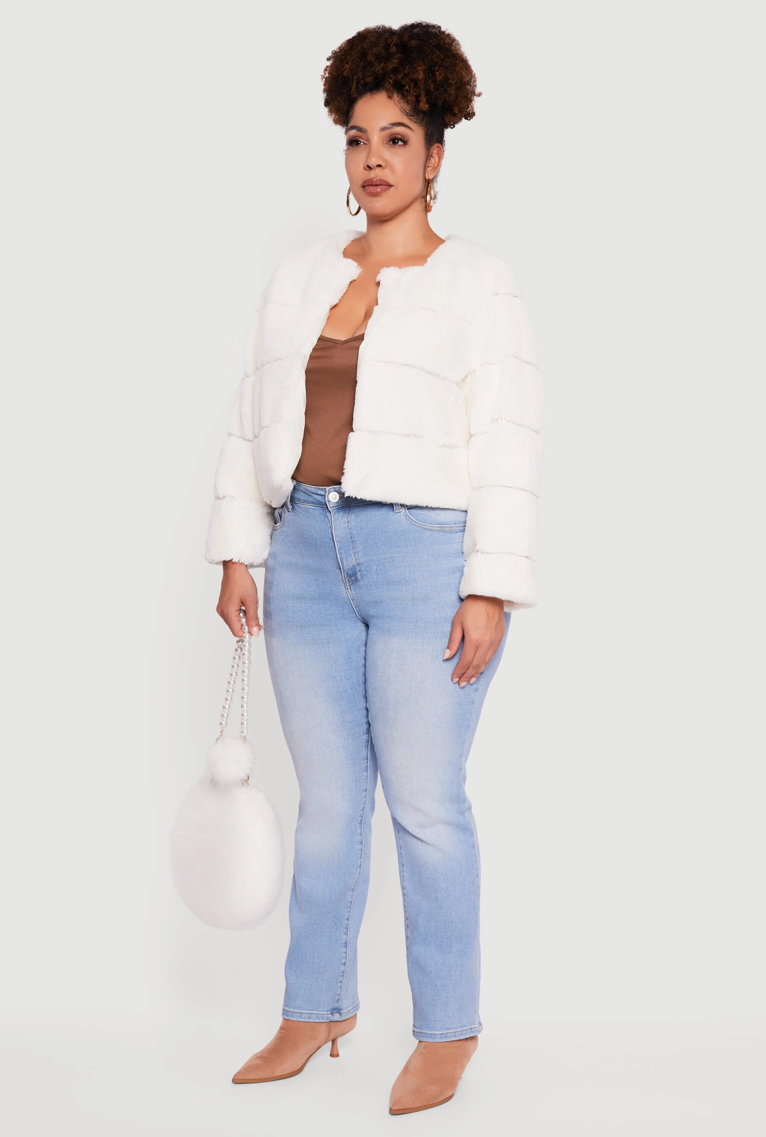 Plus Size Almost Famous Faux Fur Jacket sold by Rainbow product image thumbnail 5