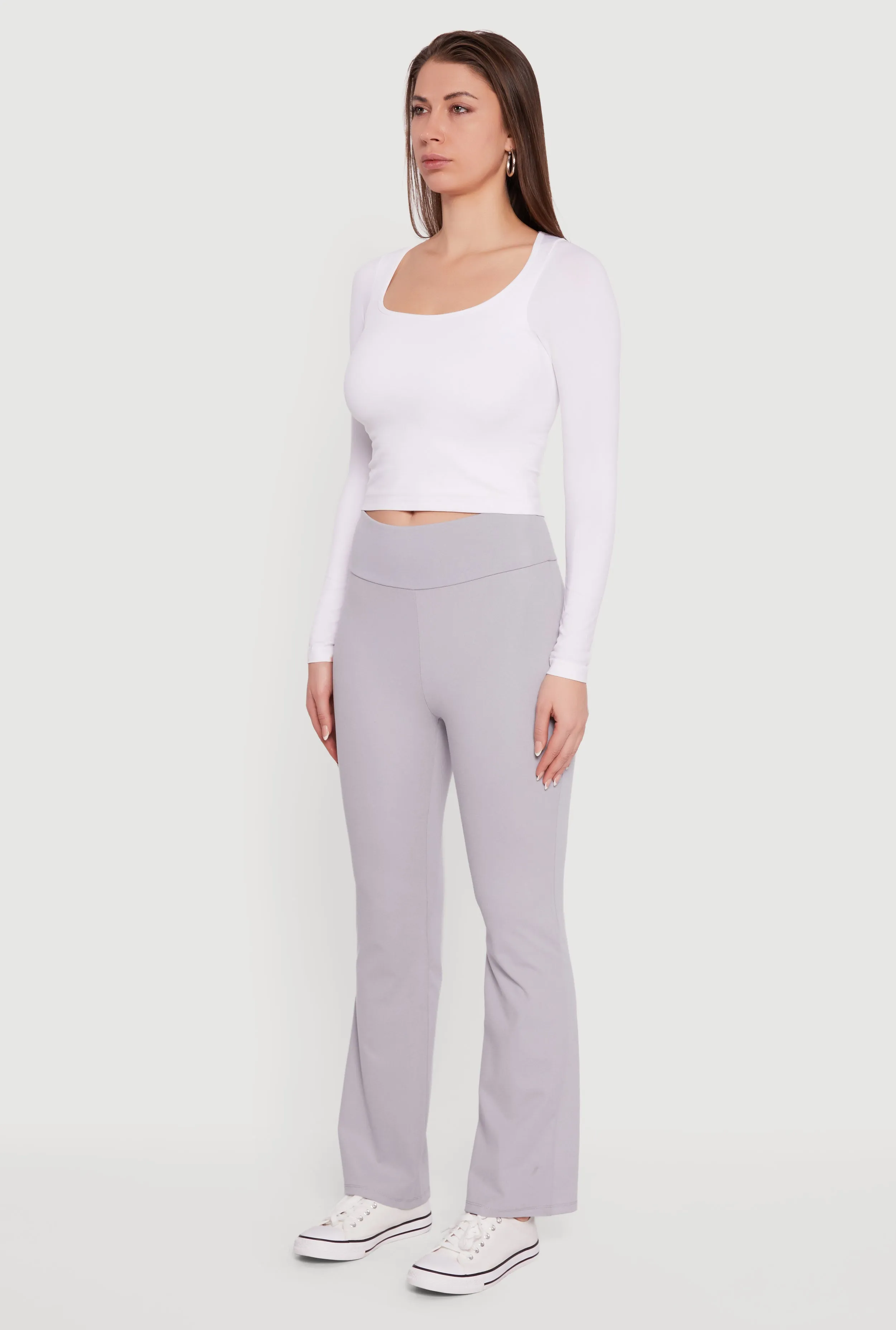 Mid Rise Brushed Knit Bootcut Pants sold by Rainbow product image thumbnail 3