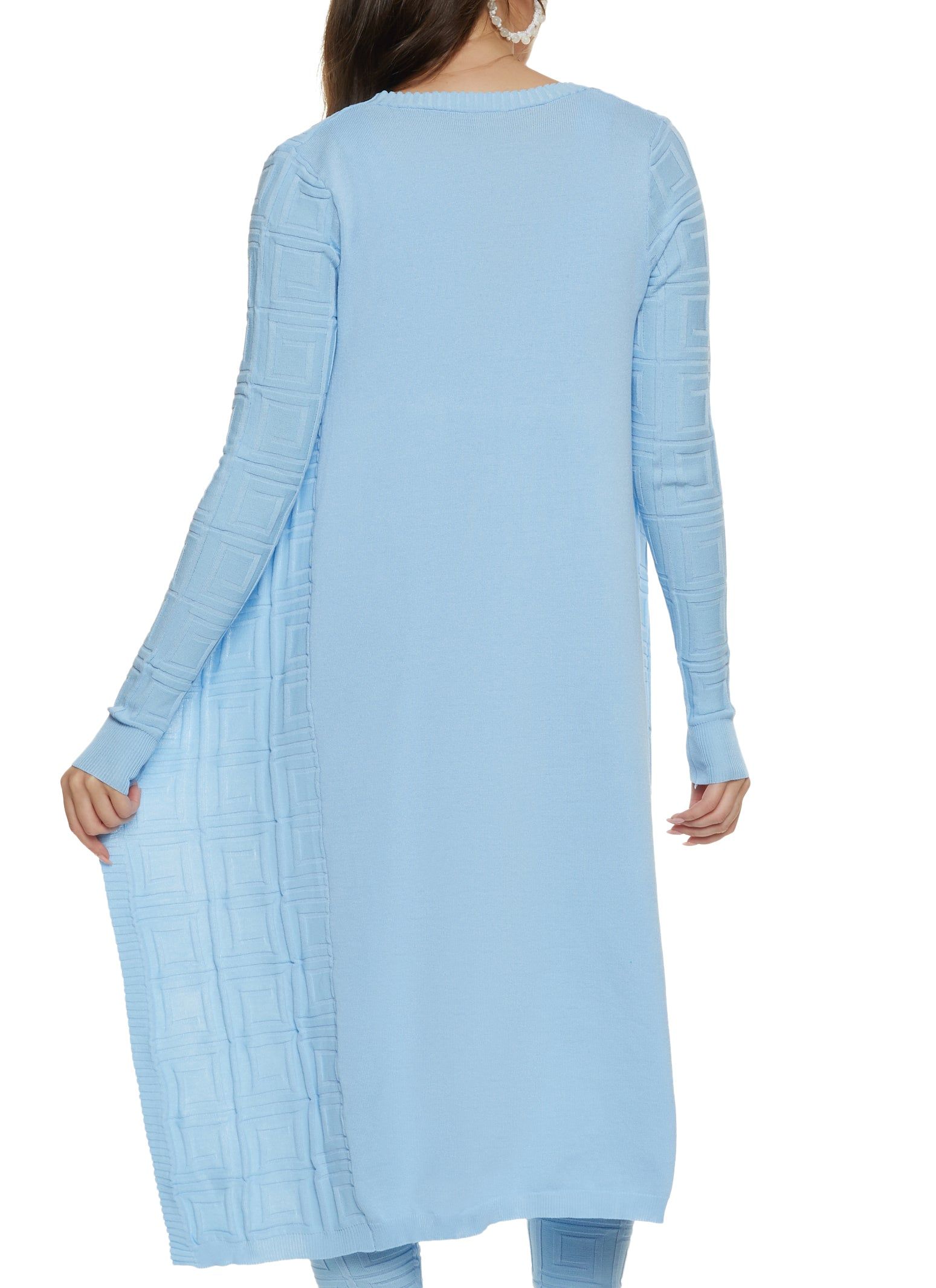 Textured Knit Greek Key Duster sold by Rainbow product image thumbnail 3