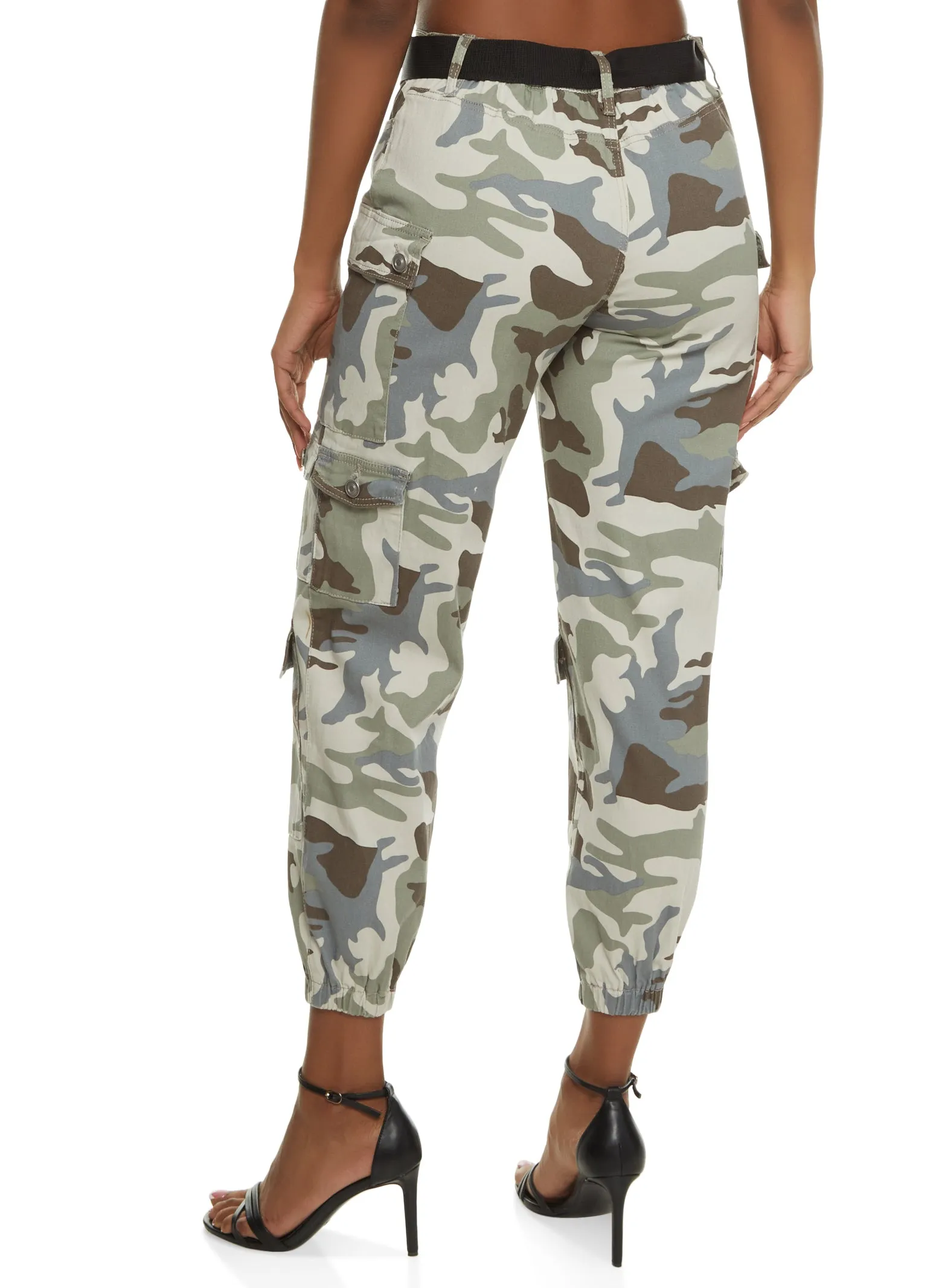 Camo Belted Cargo Joggers sold by Rainbow product image thumbnail 3