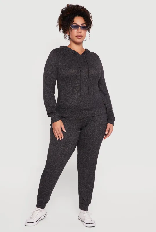 Plus Size High Waisted Drawstring Joggers sold by Rainbow