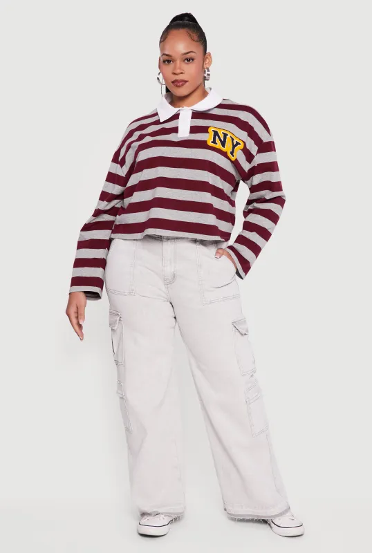 Plus Size VIP Mineral Wash Raw Hem Cargo Jeans sold by Rainbow