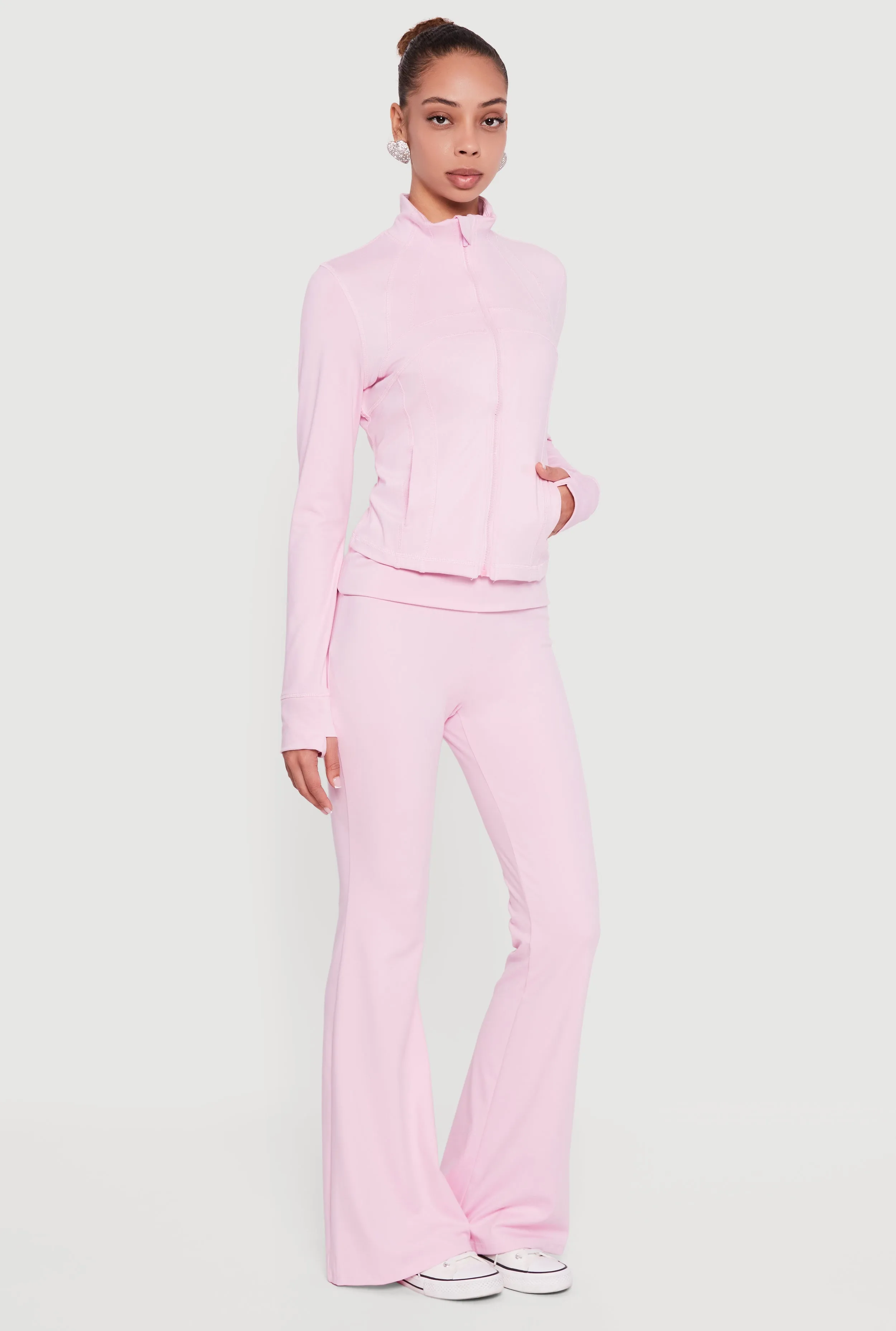 Fold Over Waisted Flare Leg Pants sold by Rainbow product image thumbnail 3