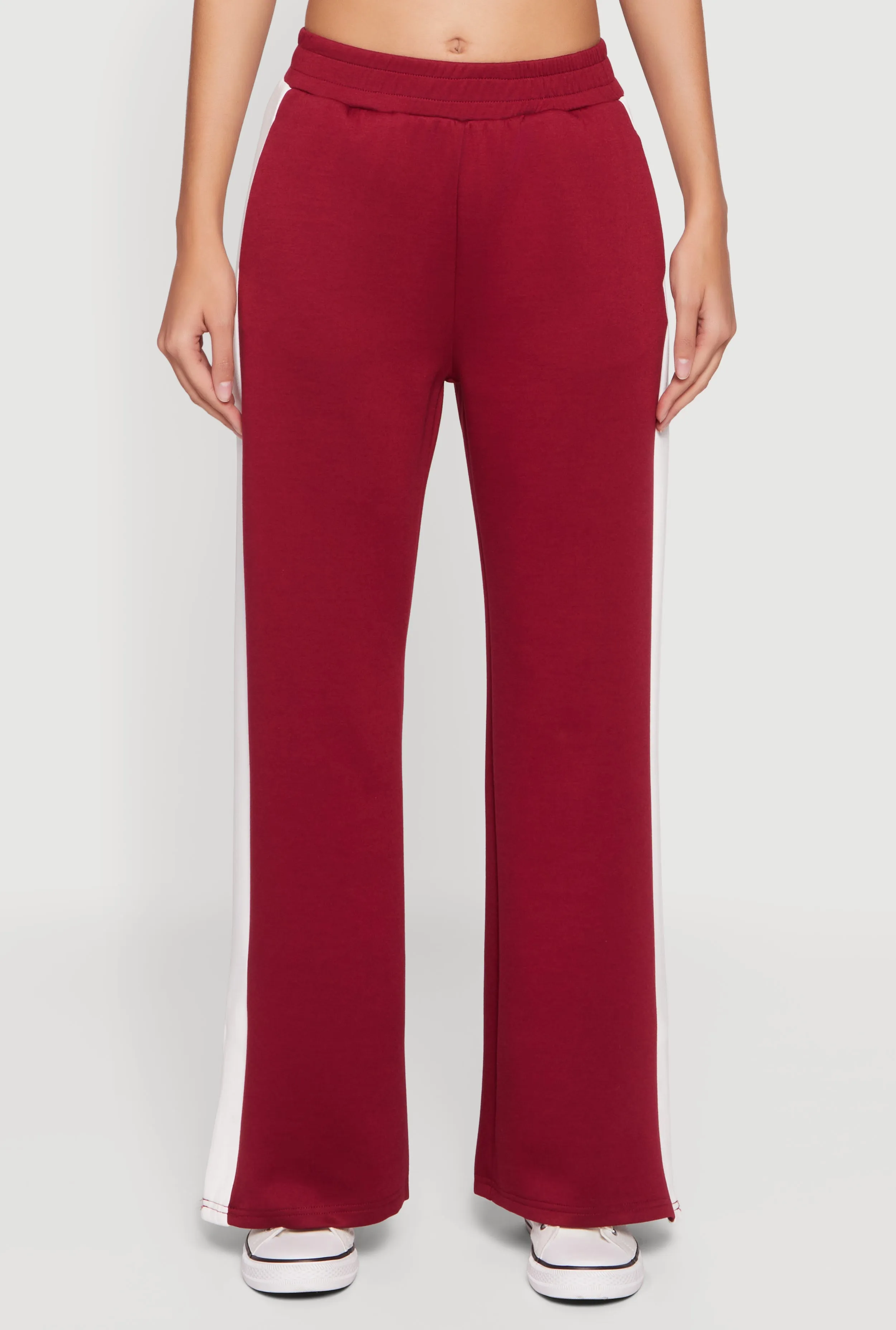 Scuba Side Stripe Pull On Straight Leg Pants sold by Rainbow product image thumbnail 3