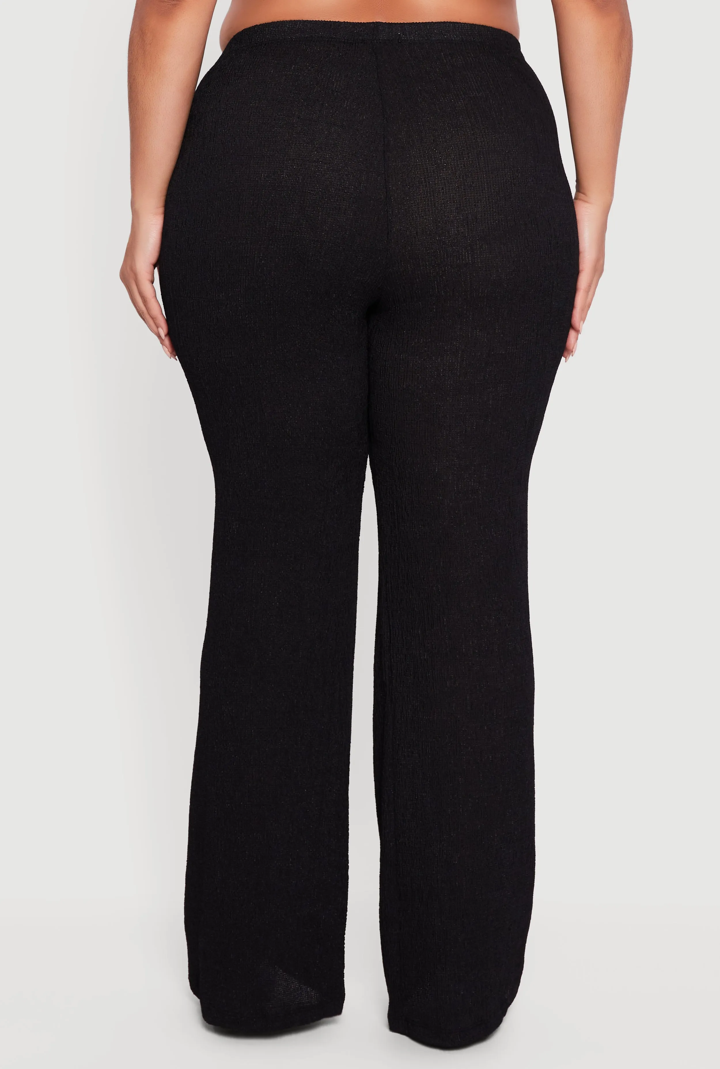 Plus Size Textured Knit Pull On Pants sold by Rainbow product image thumbnail 5