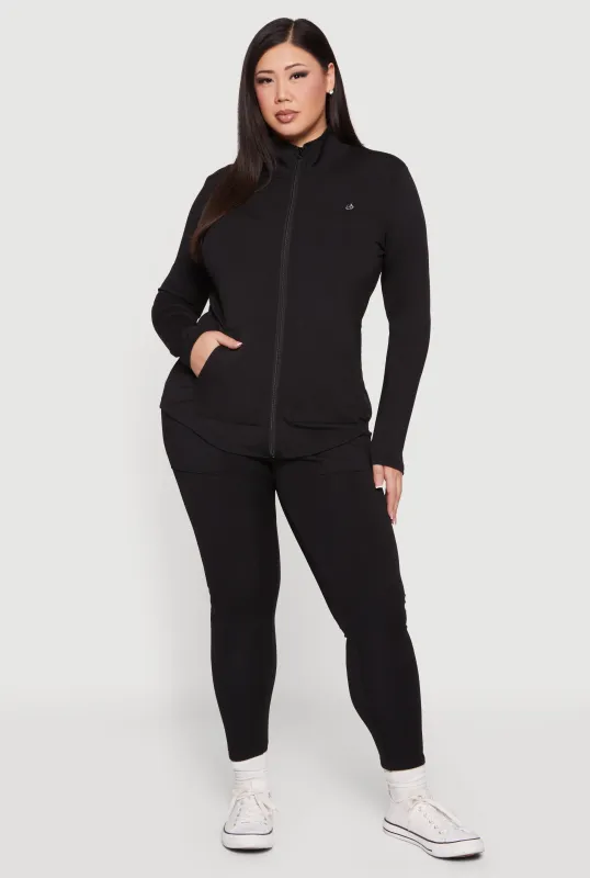 Plus Size High Waisted Cellphone Pocket Leggings sold by Rainbow